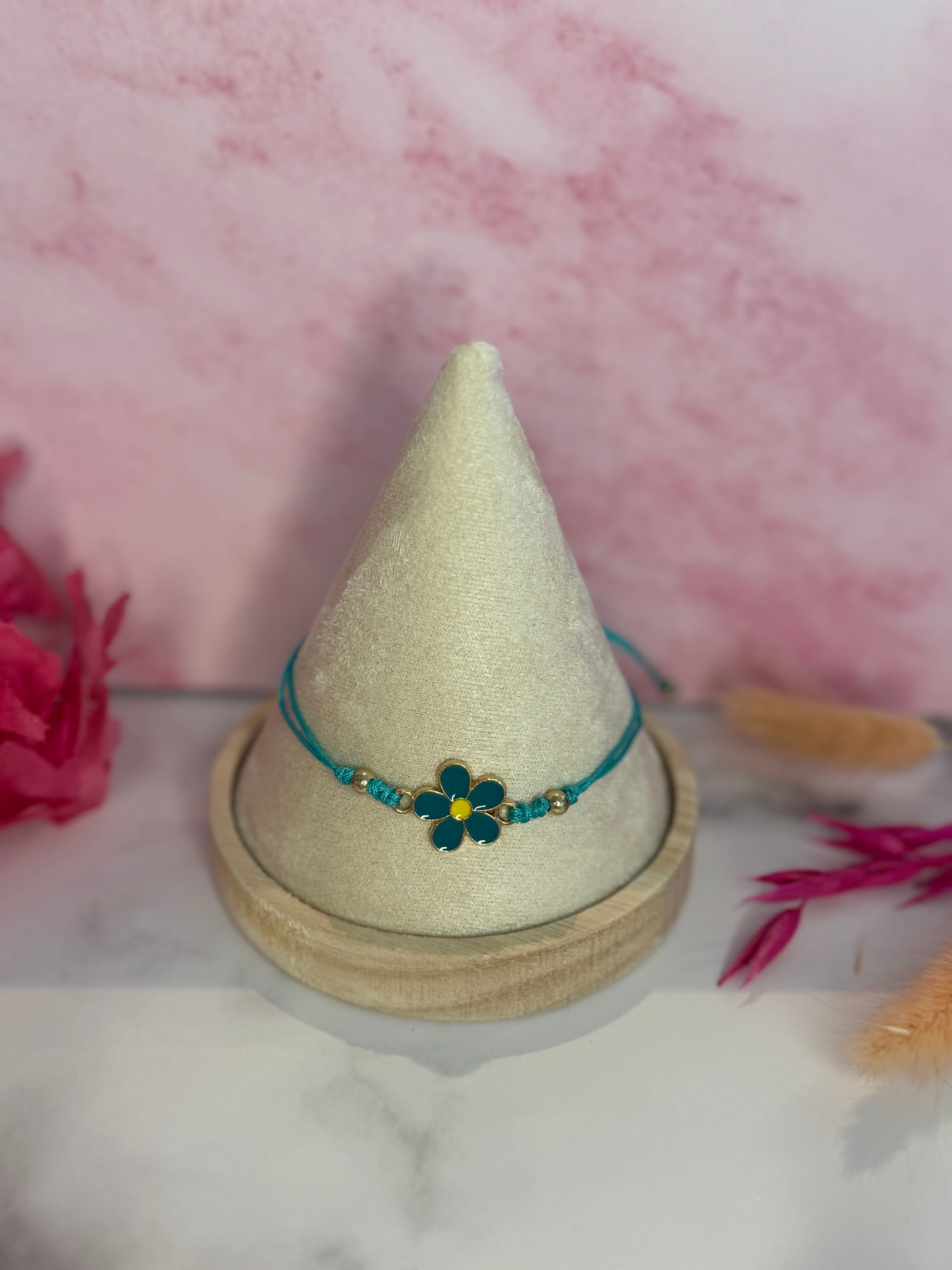 Bracelet réglable coulissant fleur 🌸