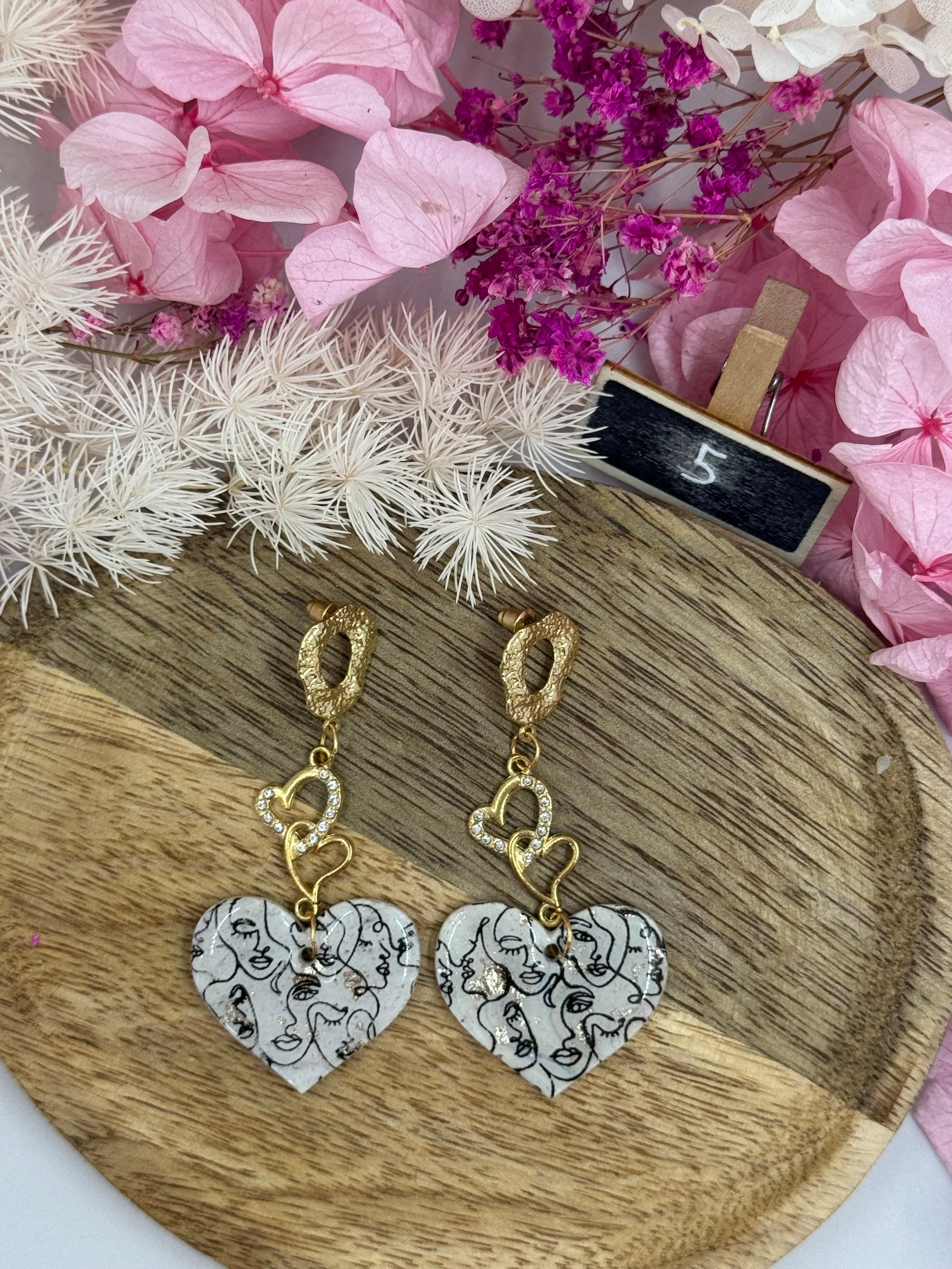 Boucle d’oreilles collection Coeur
