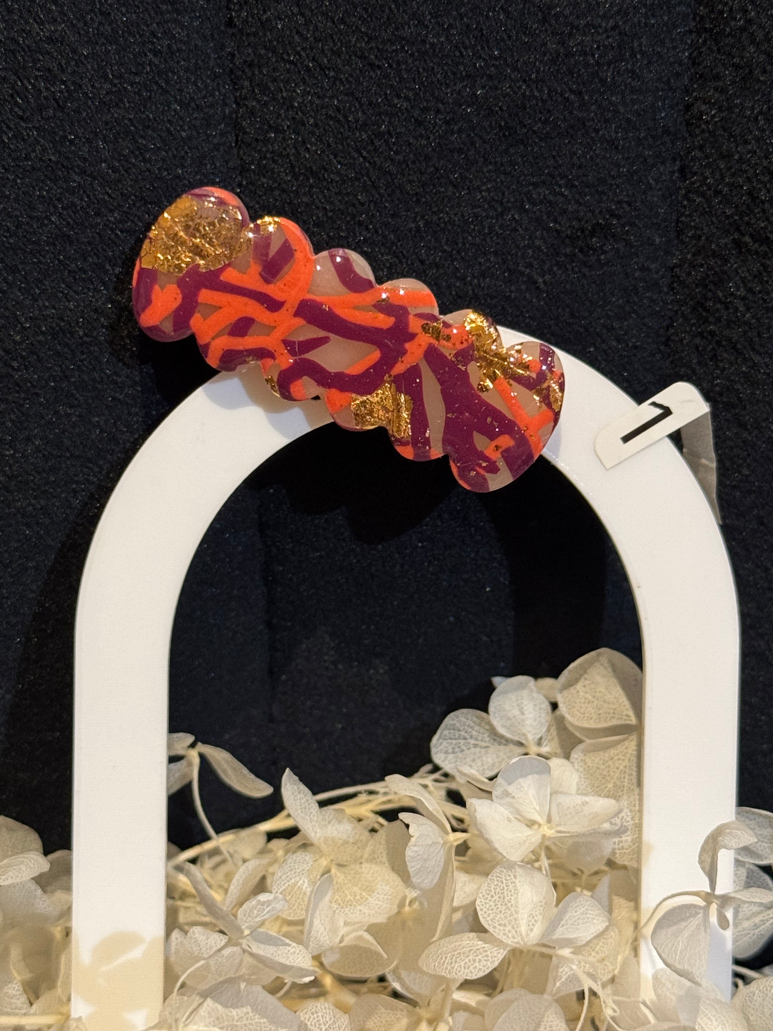 Mini barrettes résine ou pâte polymère