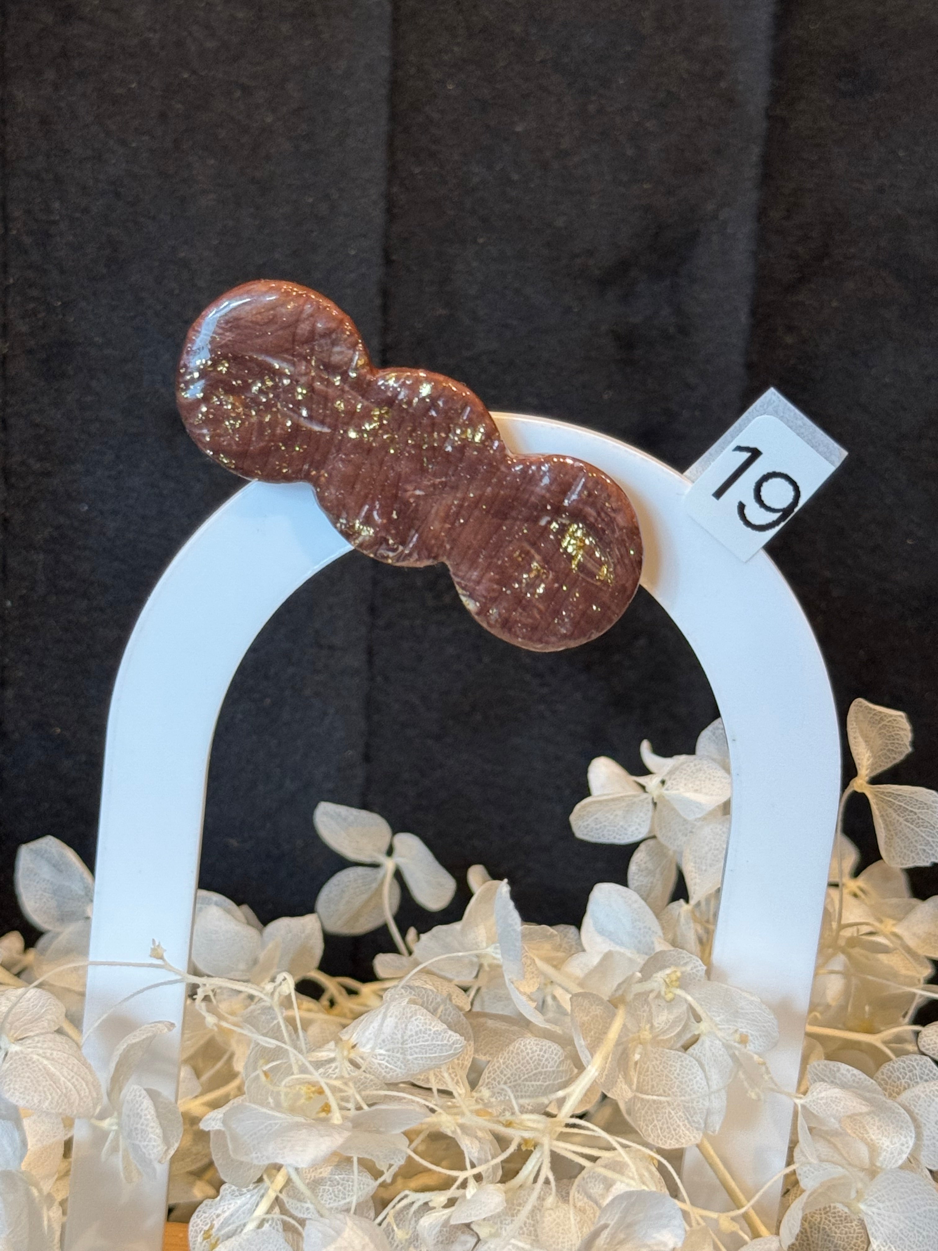 Mini barrettes résine ou pâte polymère