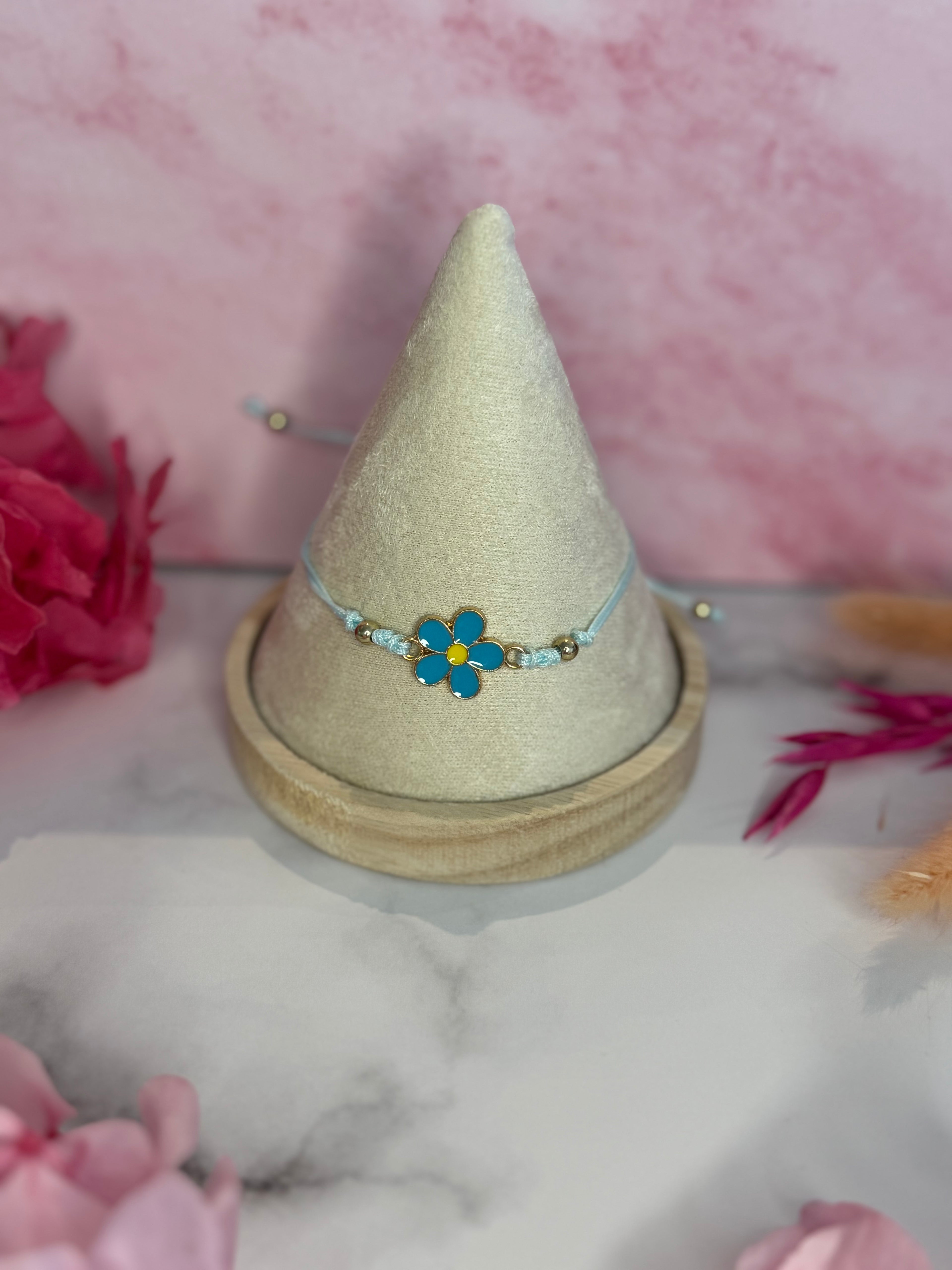 Bracelet réglable coulissant fleur 🌸