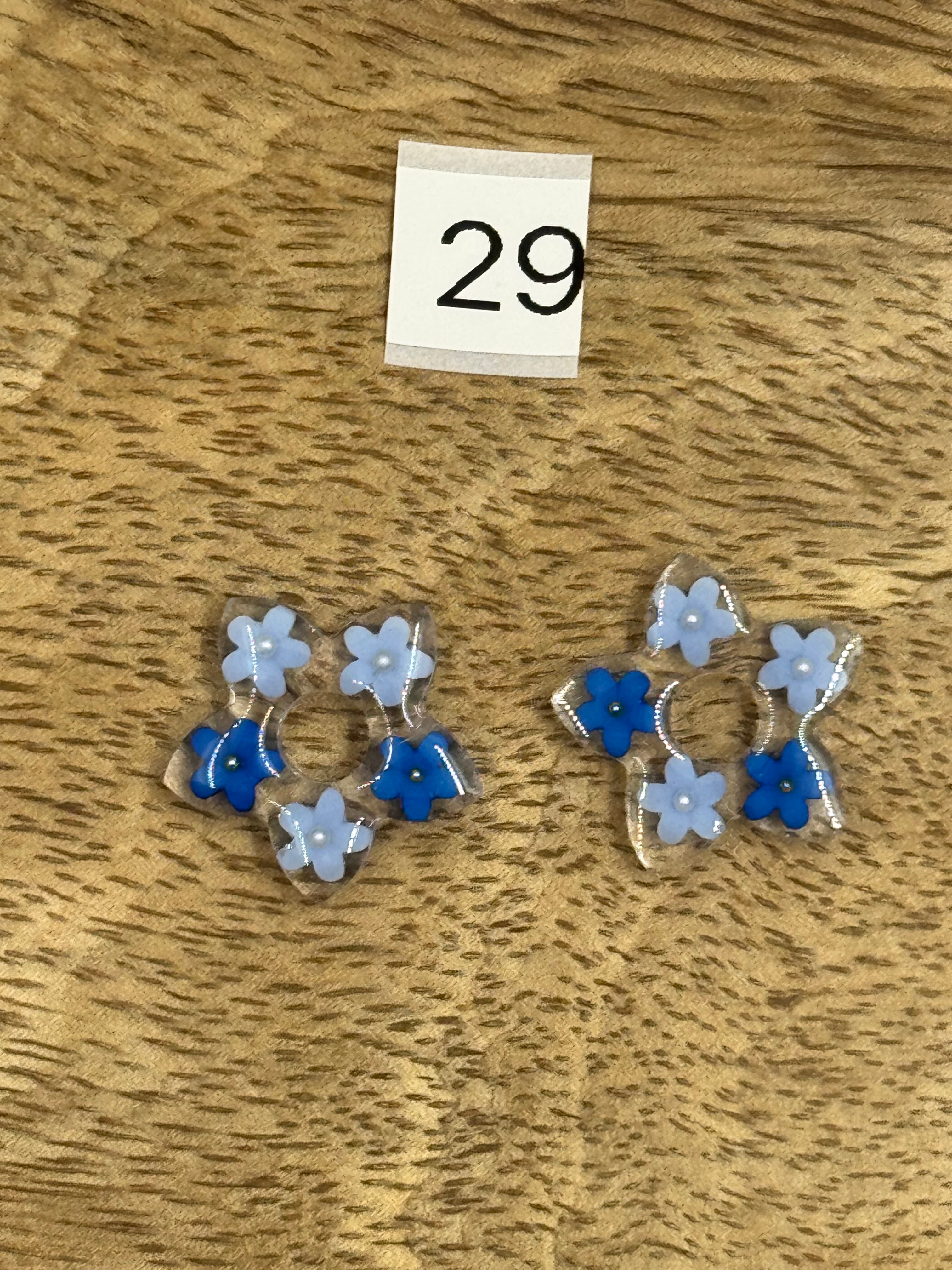 Pampilles interchangeable résine (sans créoles)divers modèle