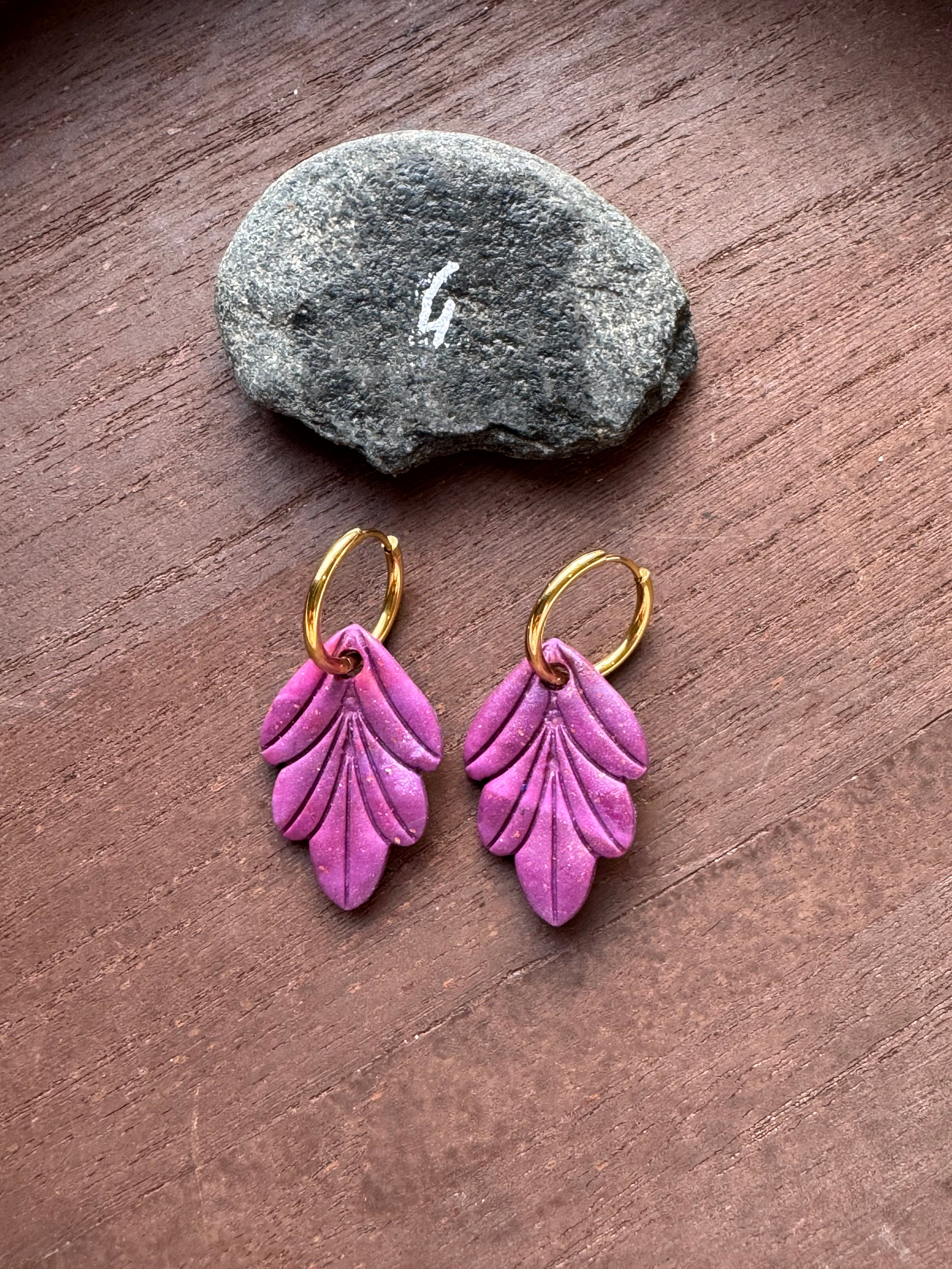 Lilas Sauvage 💜 (pampilles interchangeable avec ou sans créoles)