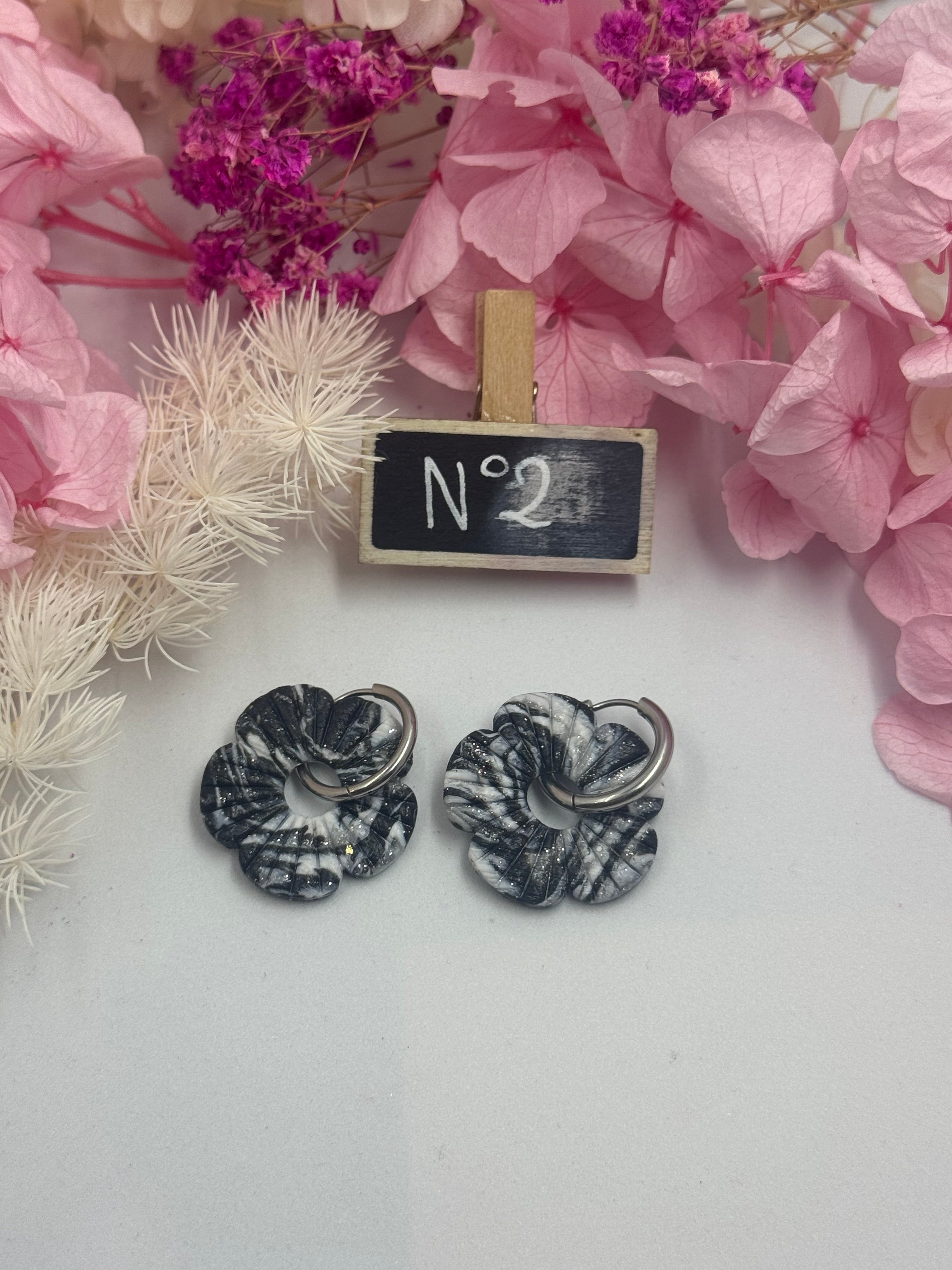 Black & White ( pampilles avec ou sans créoles)