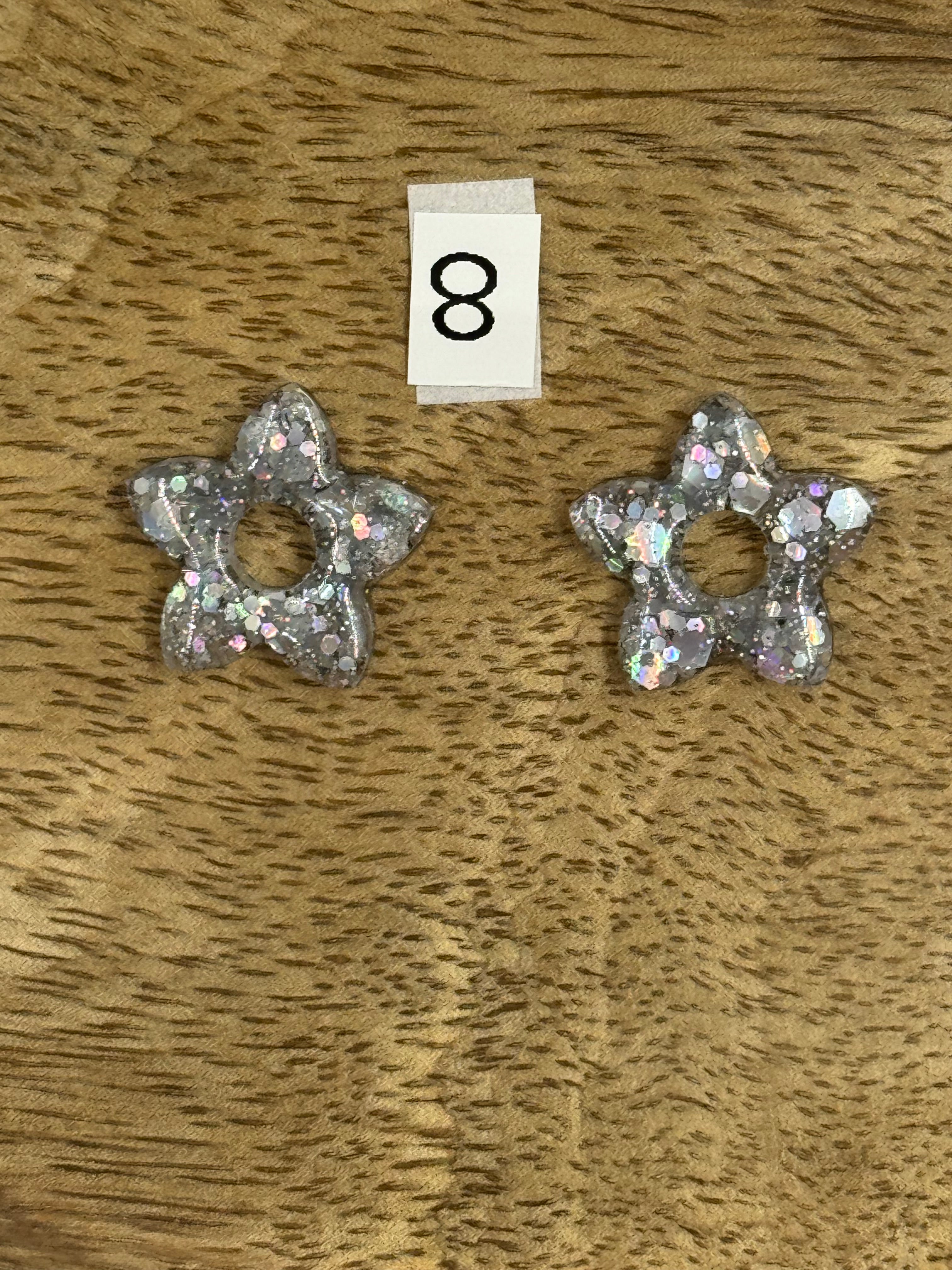 Pampilles interchangeable résine (sans créoles)divers modèle