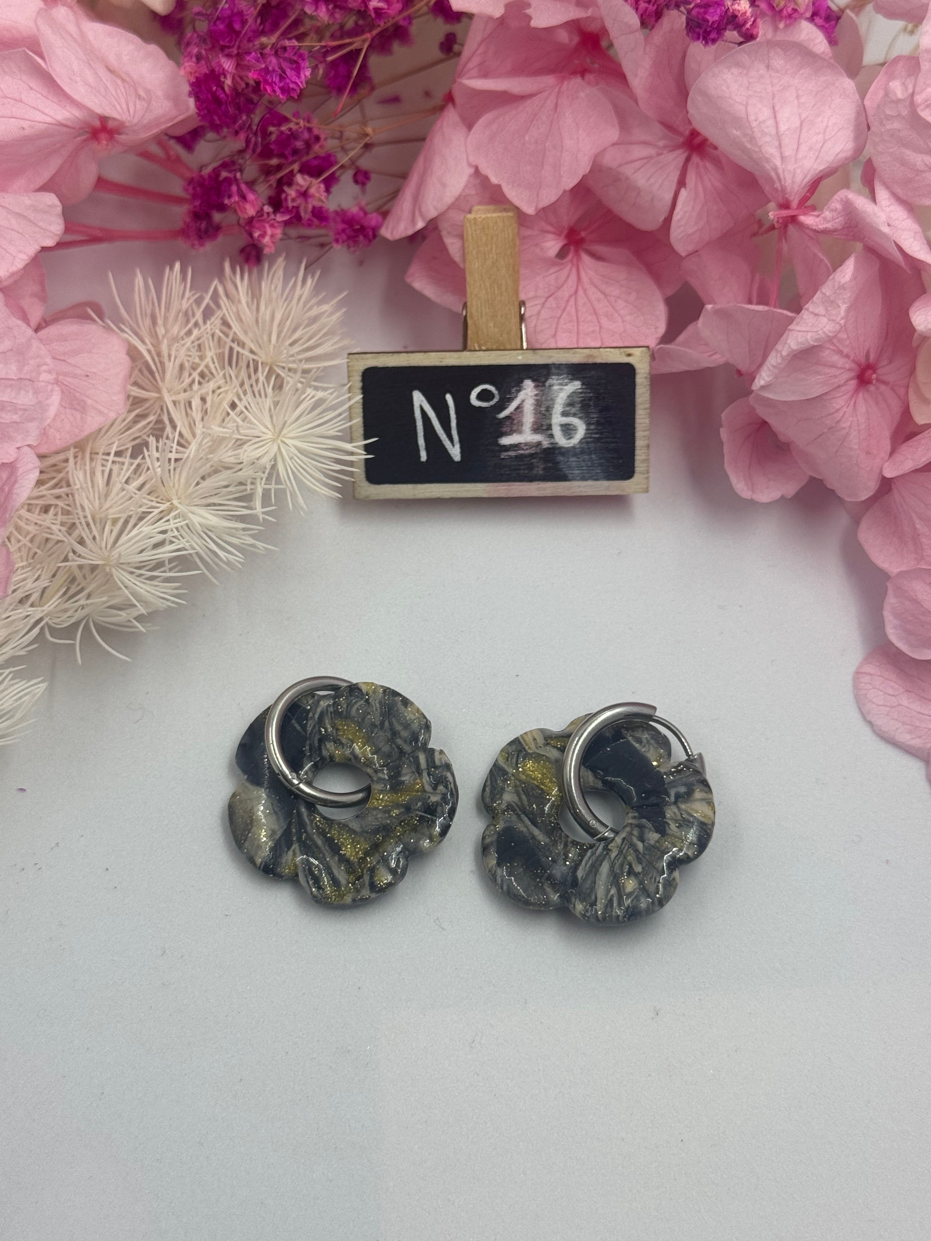 Collection Lunaire ( créoles avec ou sans pampilles interchangeables ) N1