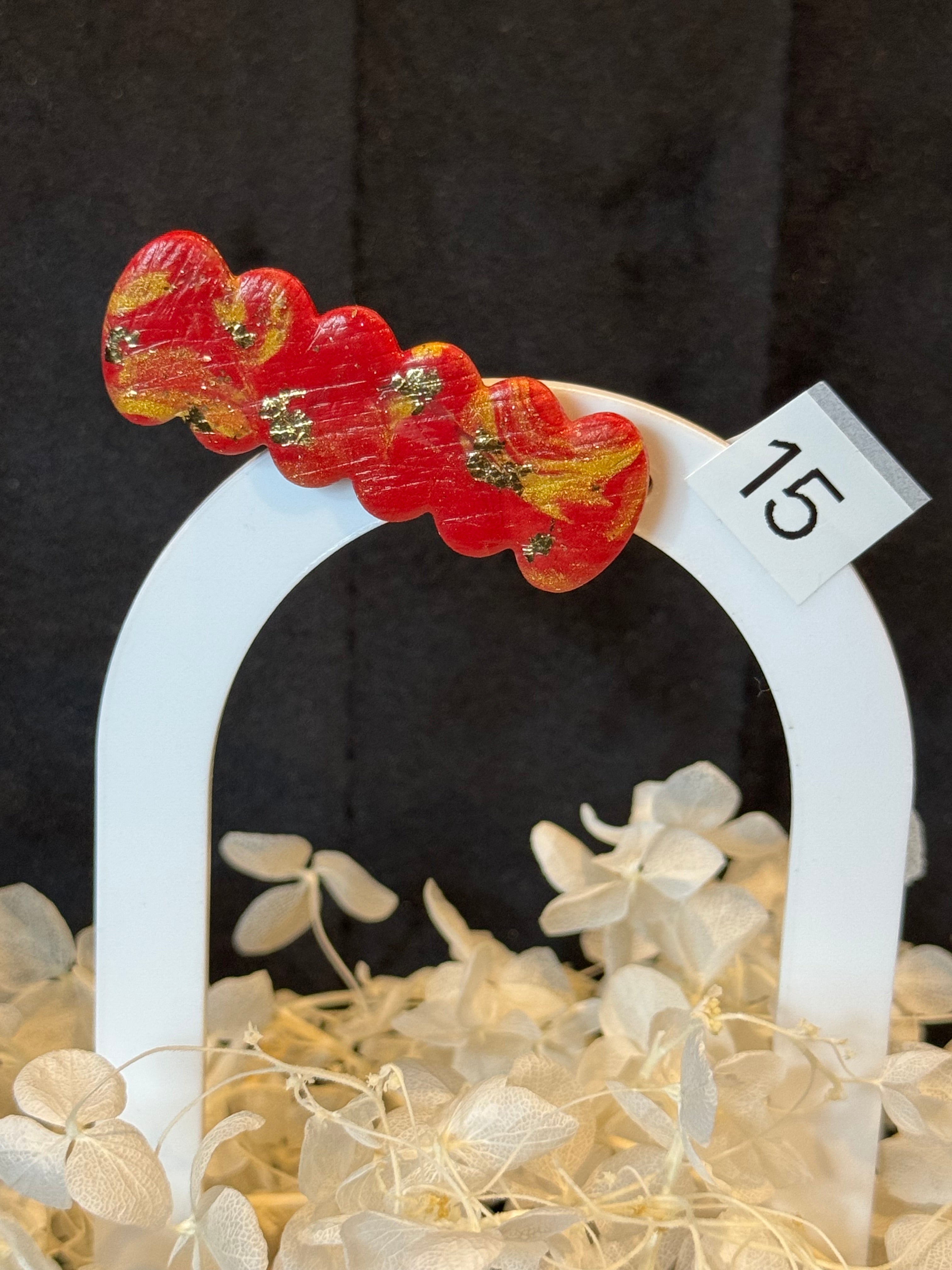 Mini barrettes résine ou pâte polymère