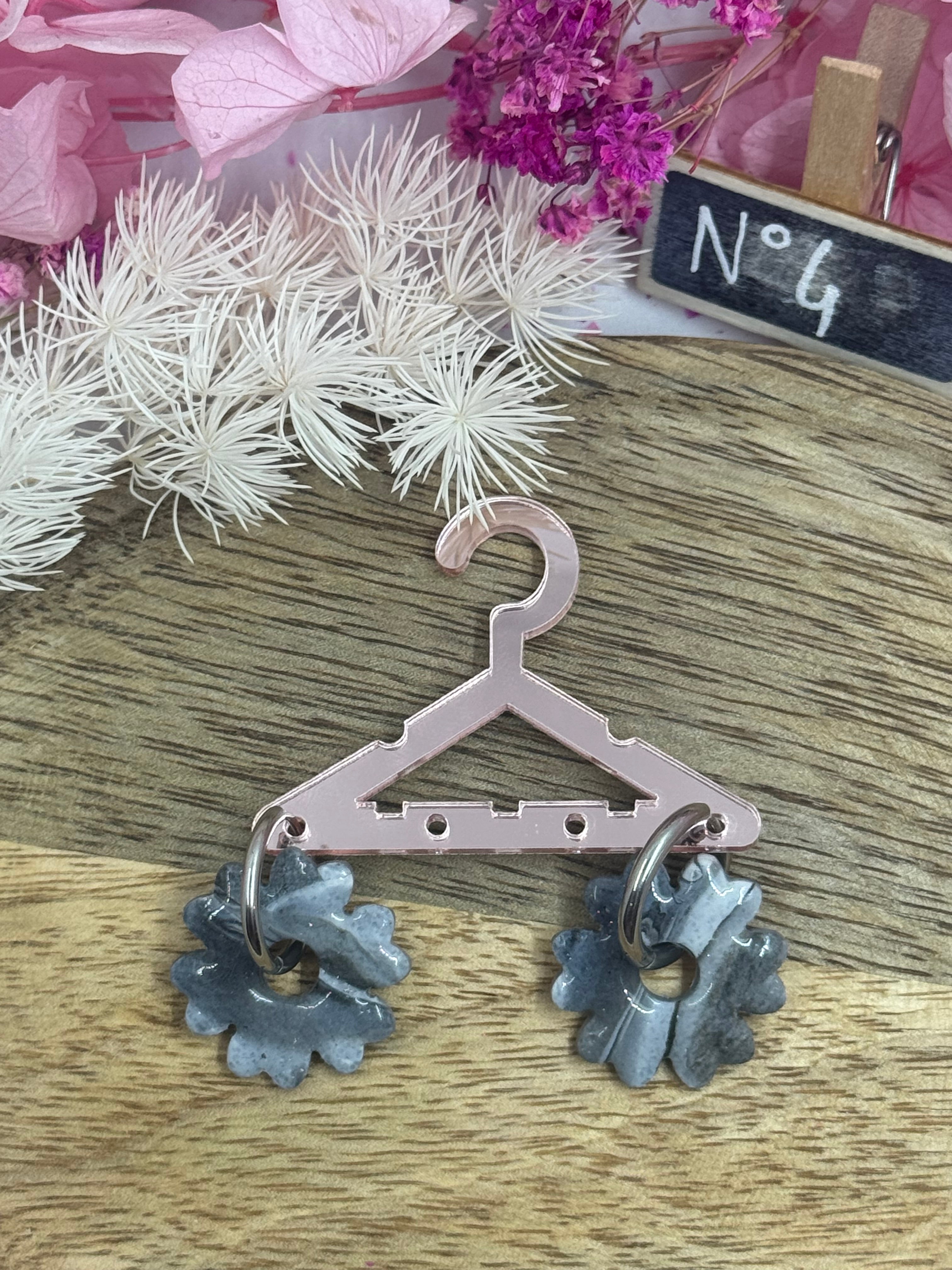 Collection Lunaire ( créoles avec ou sans pampilles interchangeables ) N1