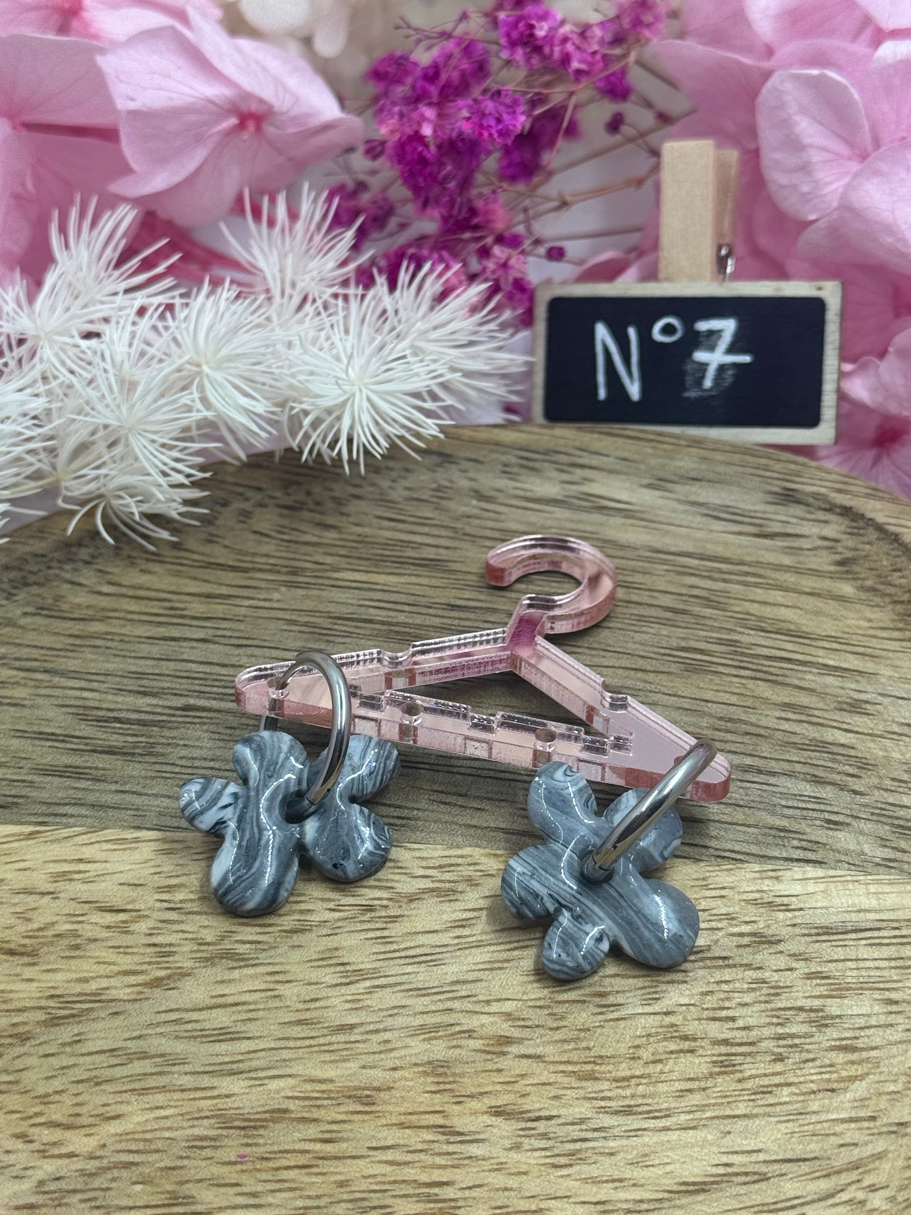 Collection Lunaire ( créoles avec ou sans pampilles interchangeables ) N1