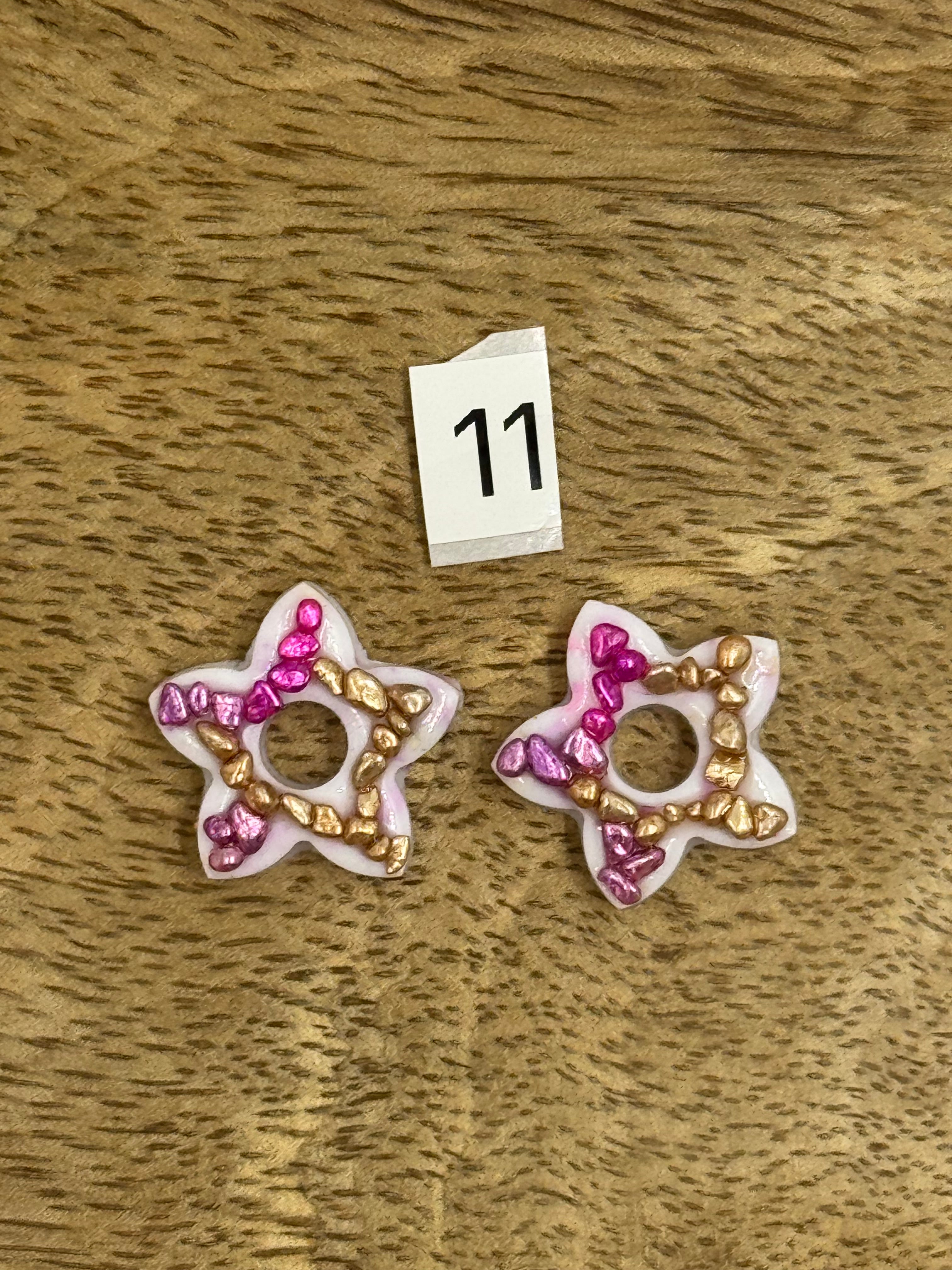 Pampilles interchangeable résine (sans créoles)divers modèle