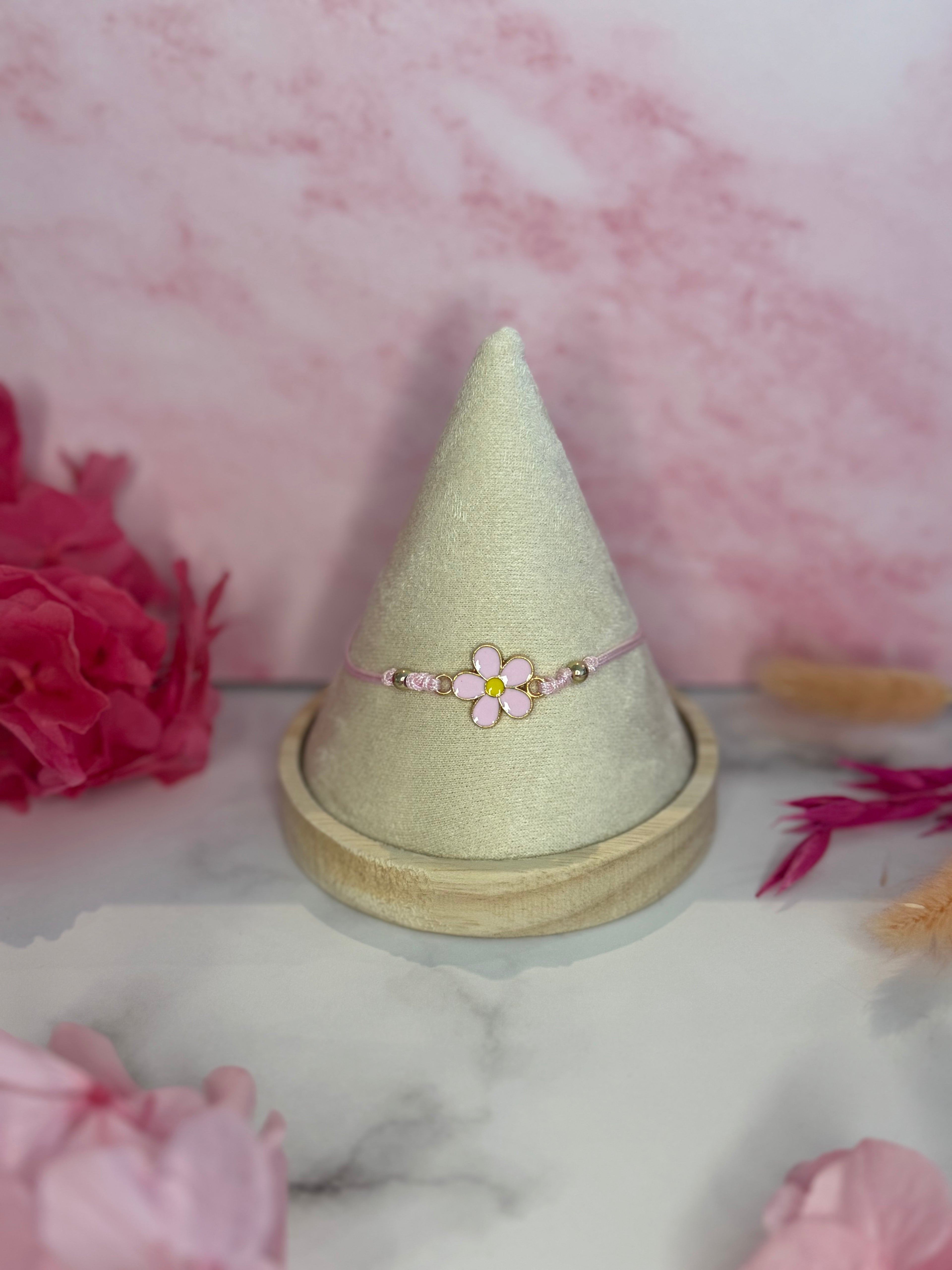 Bracelet réglable coulissant fleur 🌸