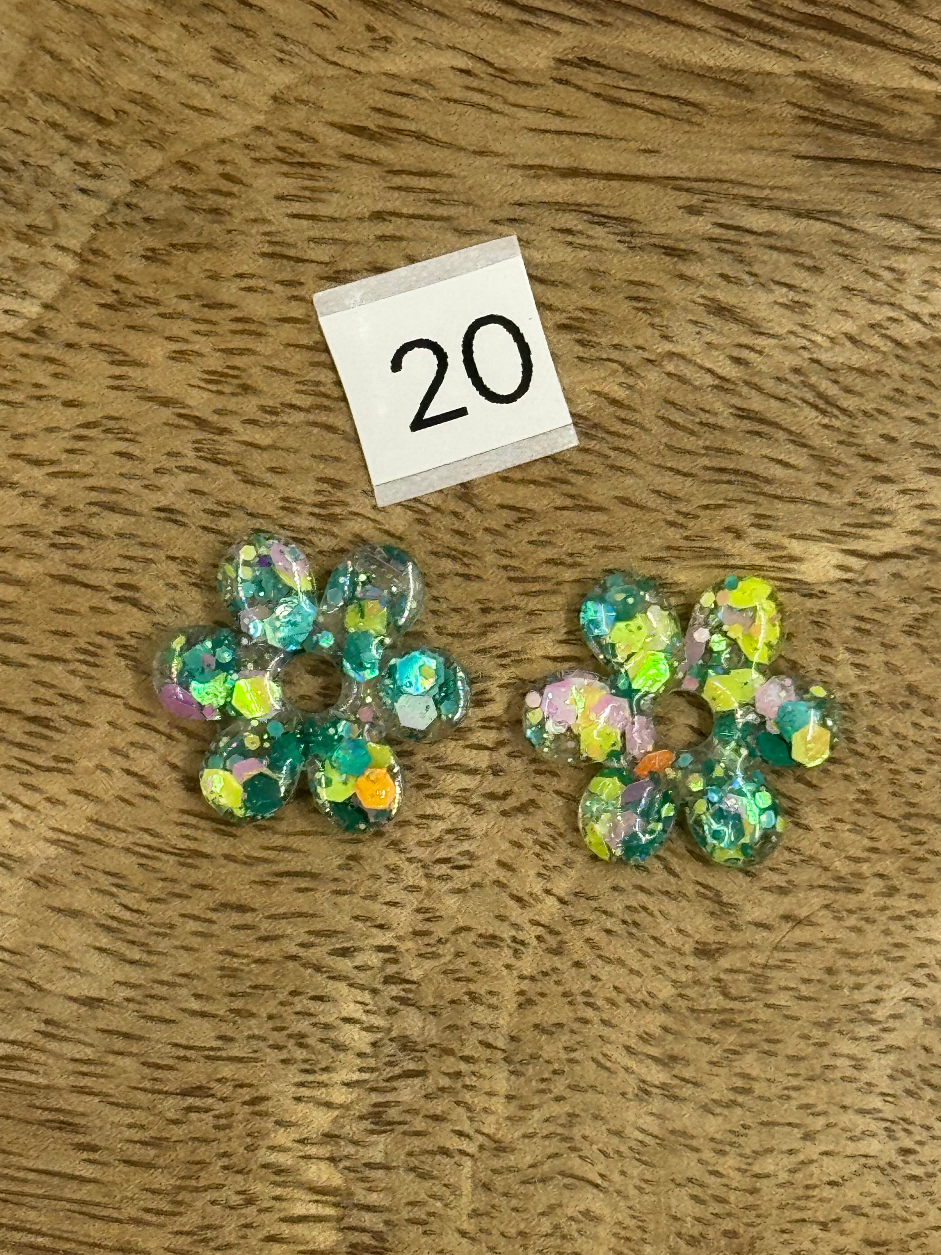 Pampilles interchangeable résine (sans créoles)divers modèle