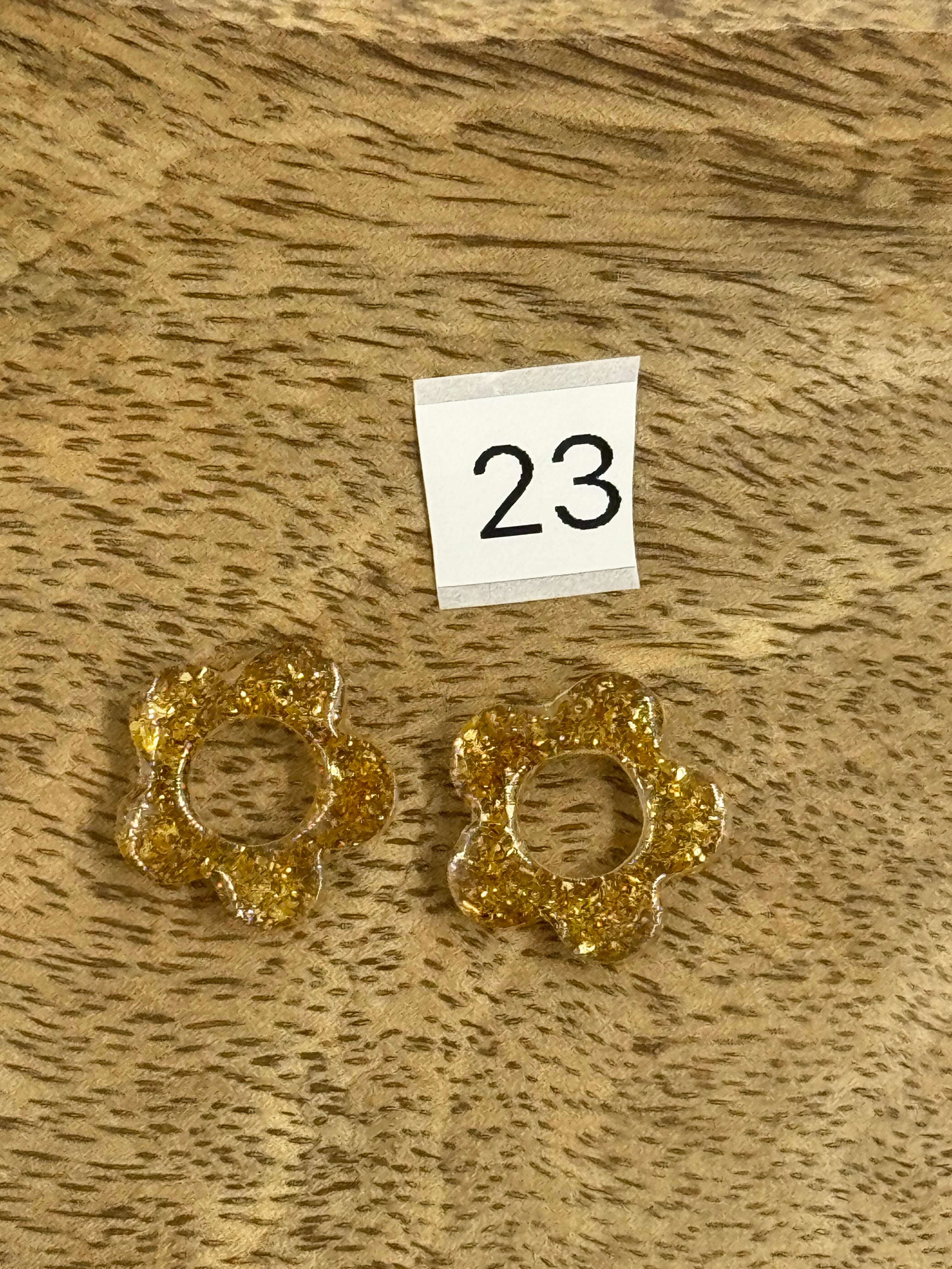 Pampilles interchangeable résine (sans créoles)divers modèle