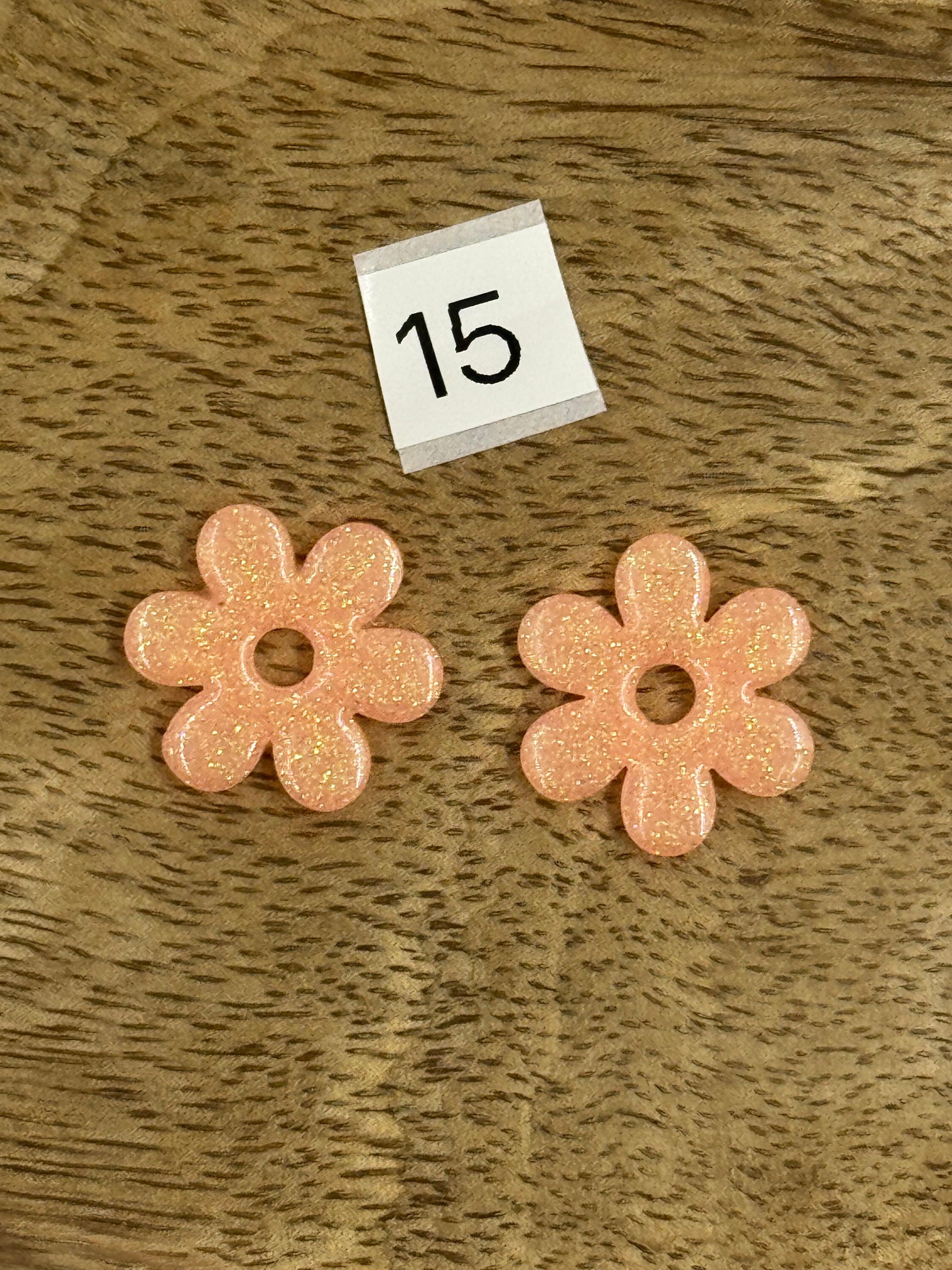 Pampilles interchangeable résine (sans créoles)divers modèle