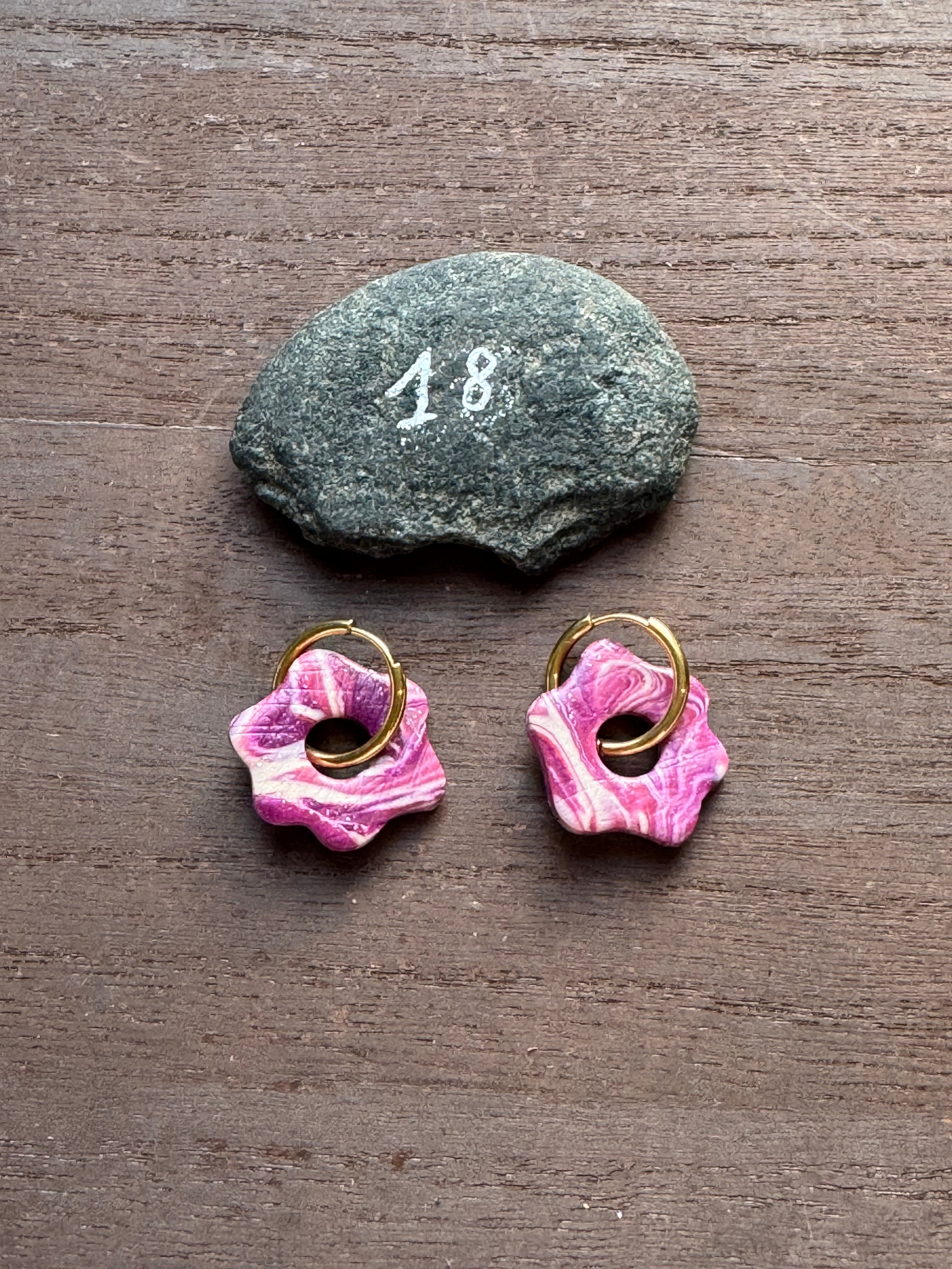 Lilas Sauvage 💜 (pampilles interchangeable avec ou sans créoles)