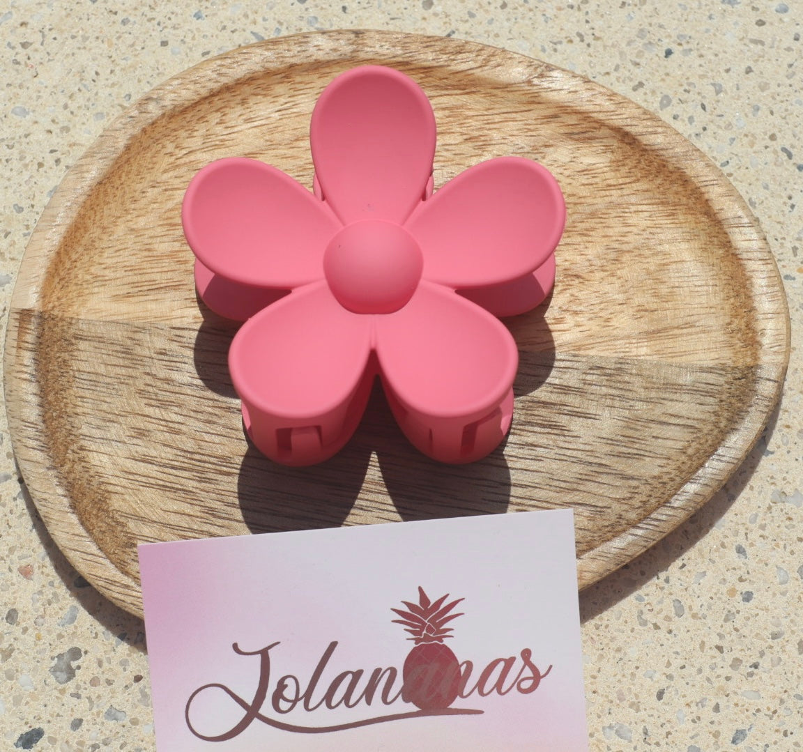 Pince fleur marguerite rose clair