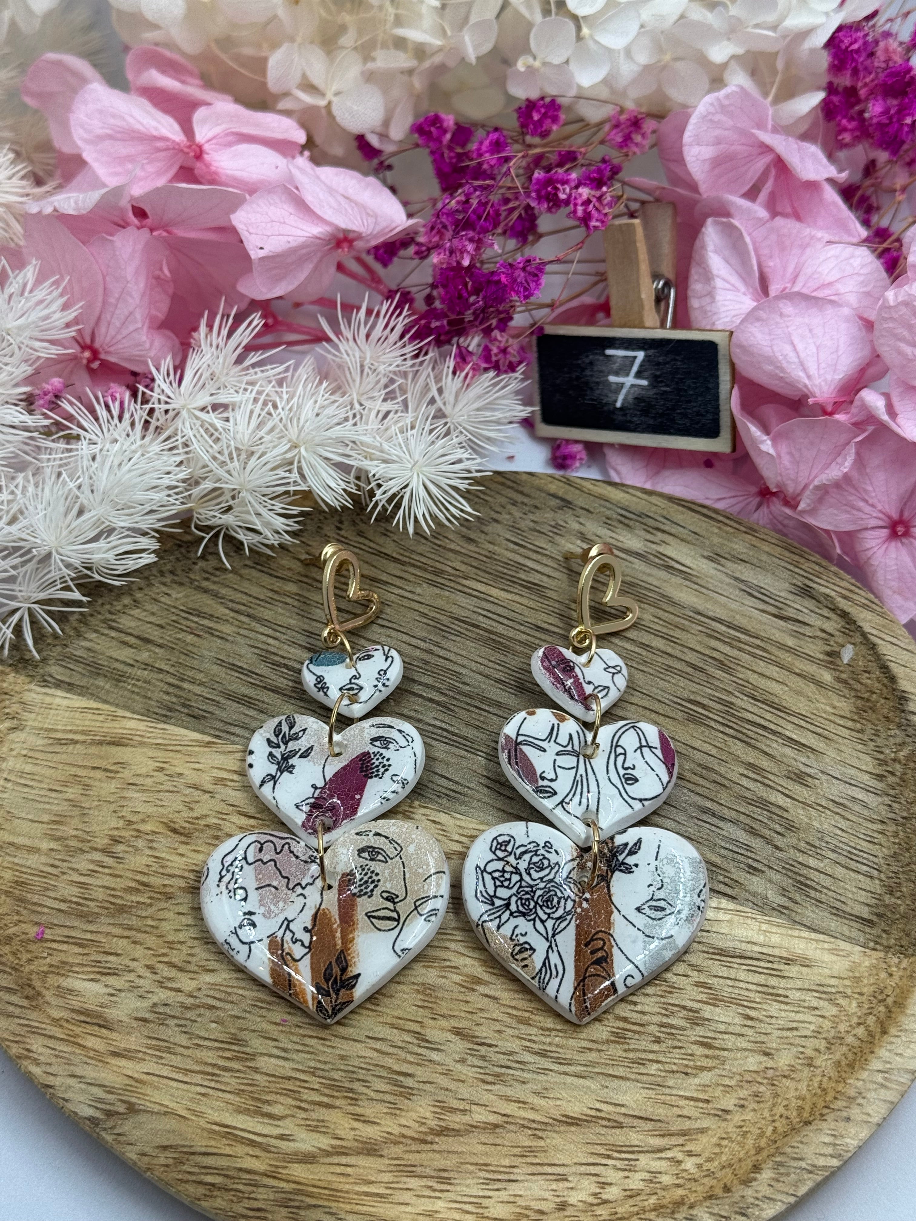 Boucle d’oreilles collection Coeur