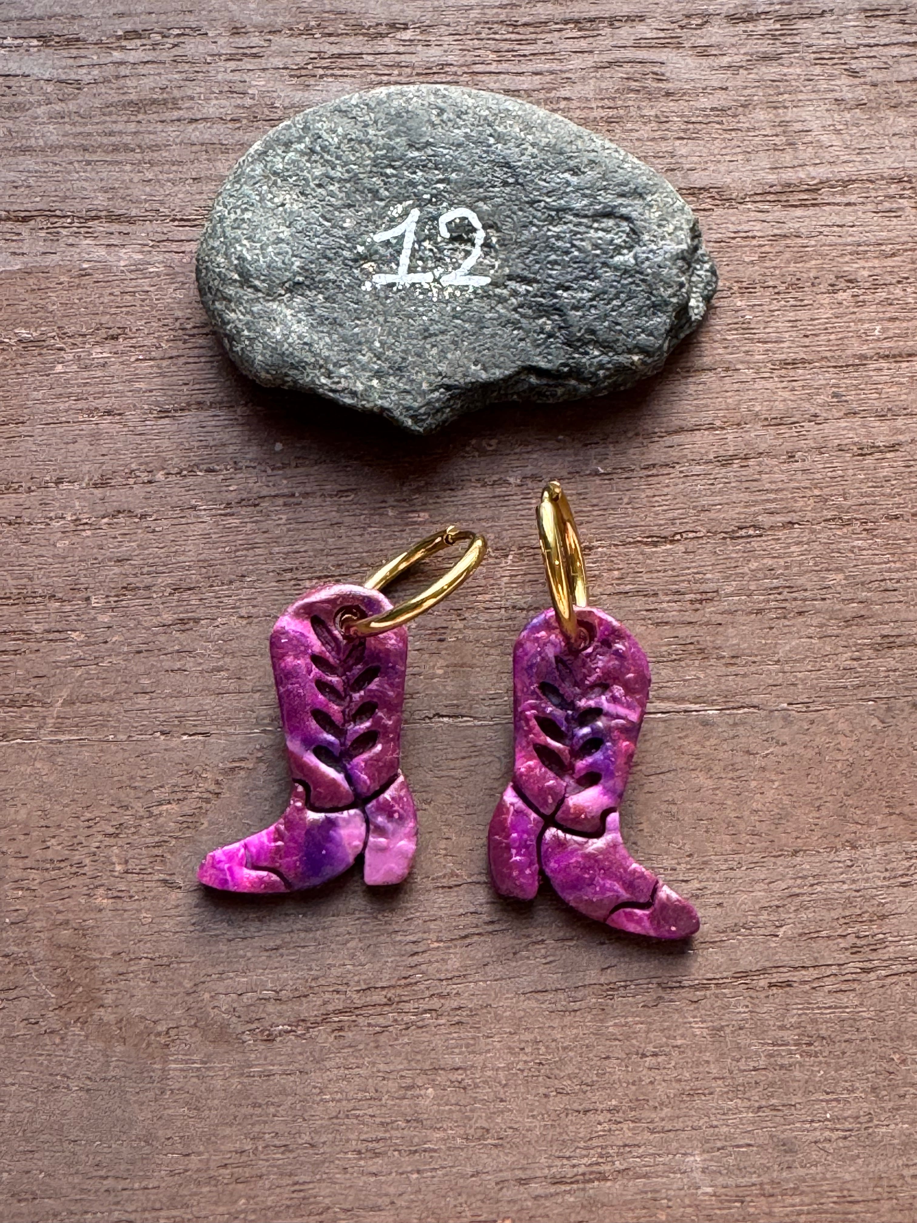 Lilas Sauvage 💜 (pampilles interchangeable avec ou sans créoles)