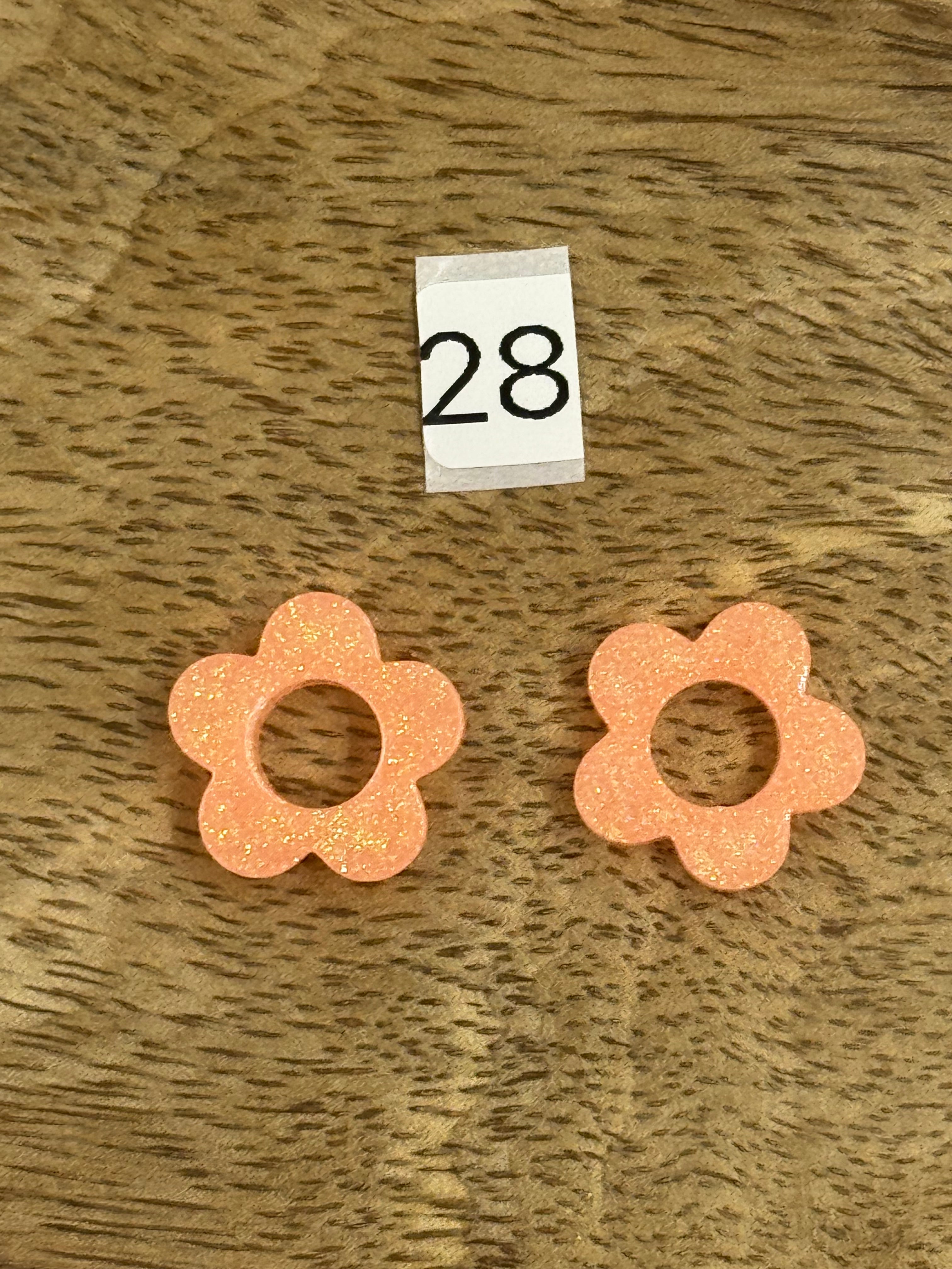 Pampilles interchangeable résine (sans créoles)divers modèle