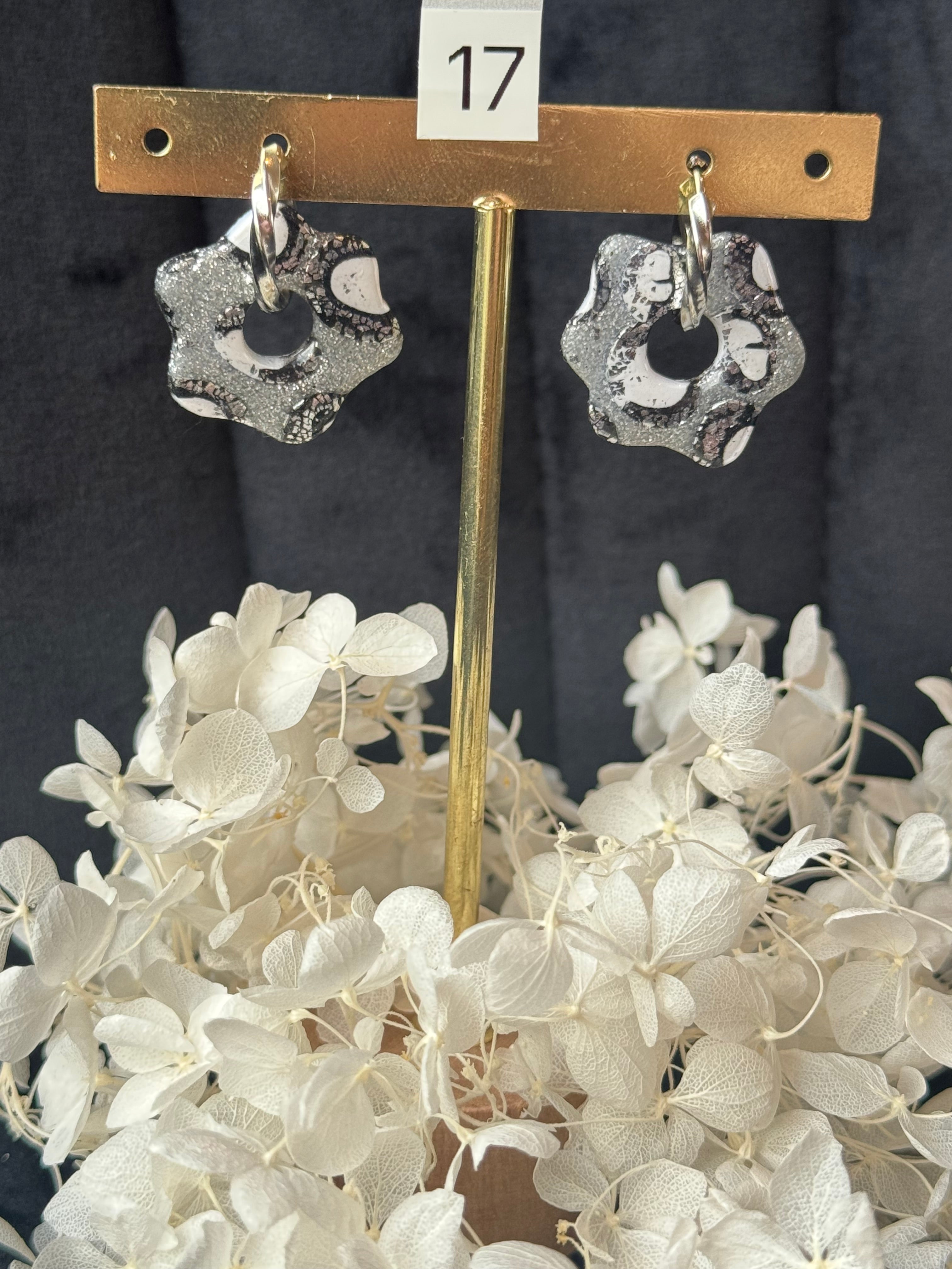 Collection Lunaire ( créoles avec ou sans pampilles interchangeables ) N1