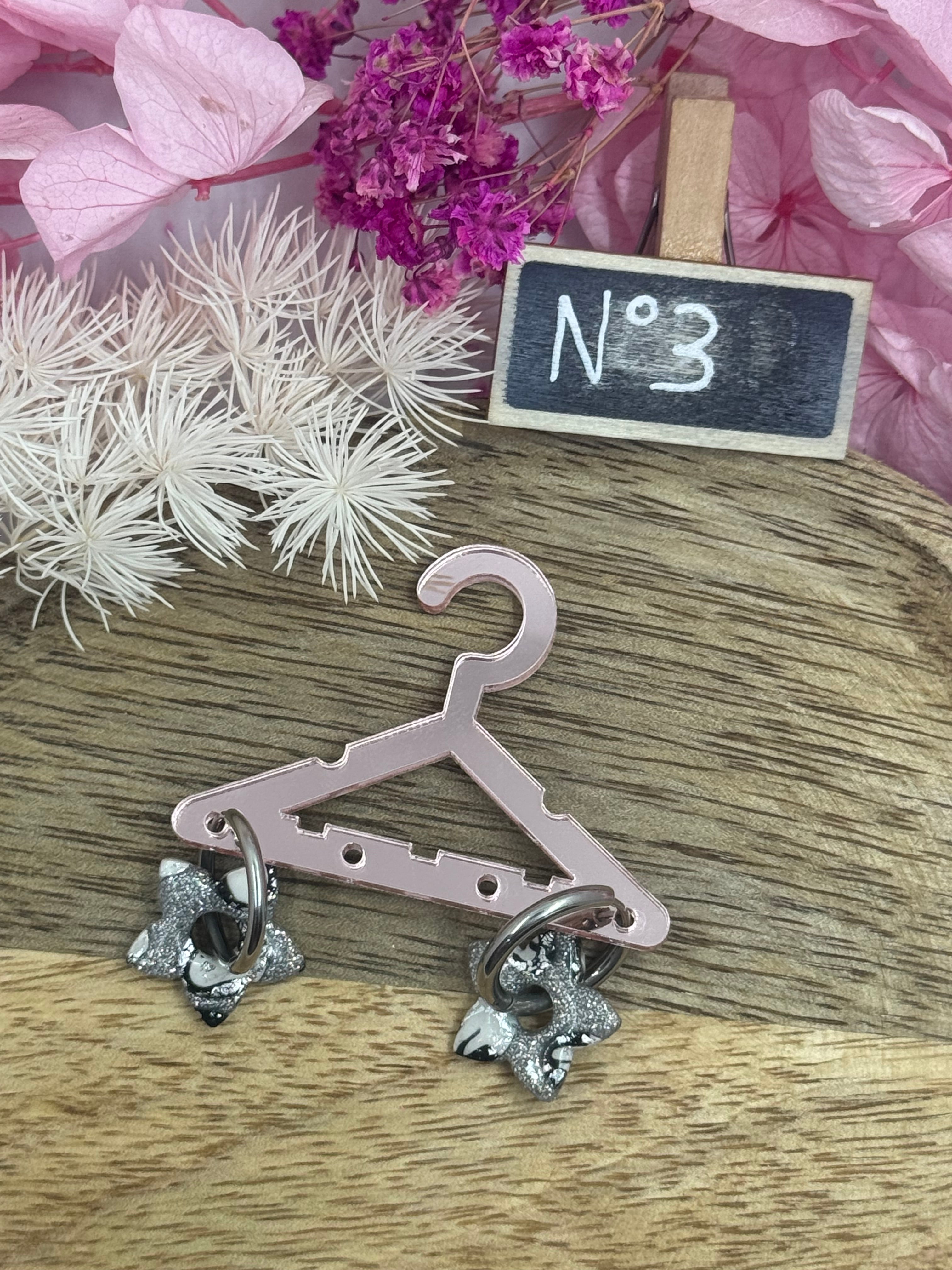 Collection Lunaire ( créoles avec ou sans pampilles interchangeables ) N1