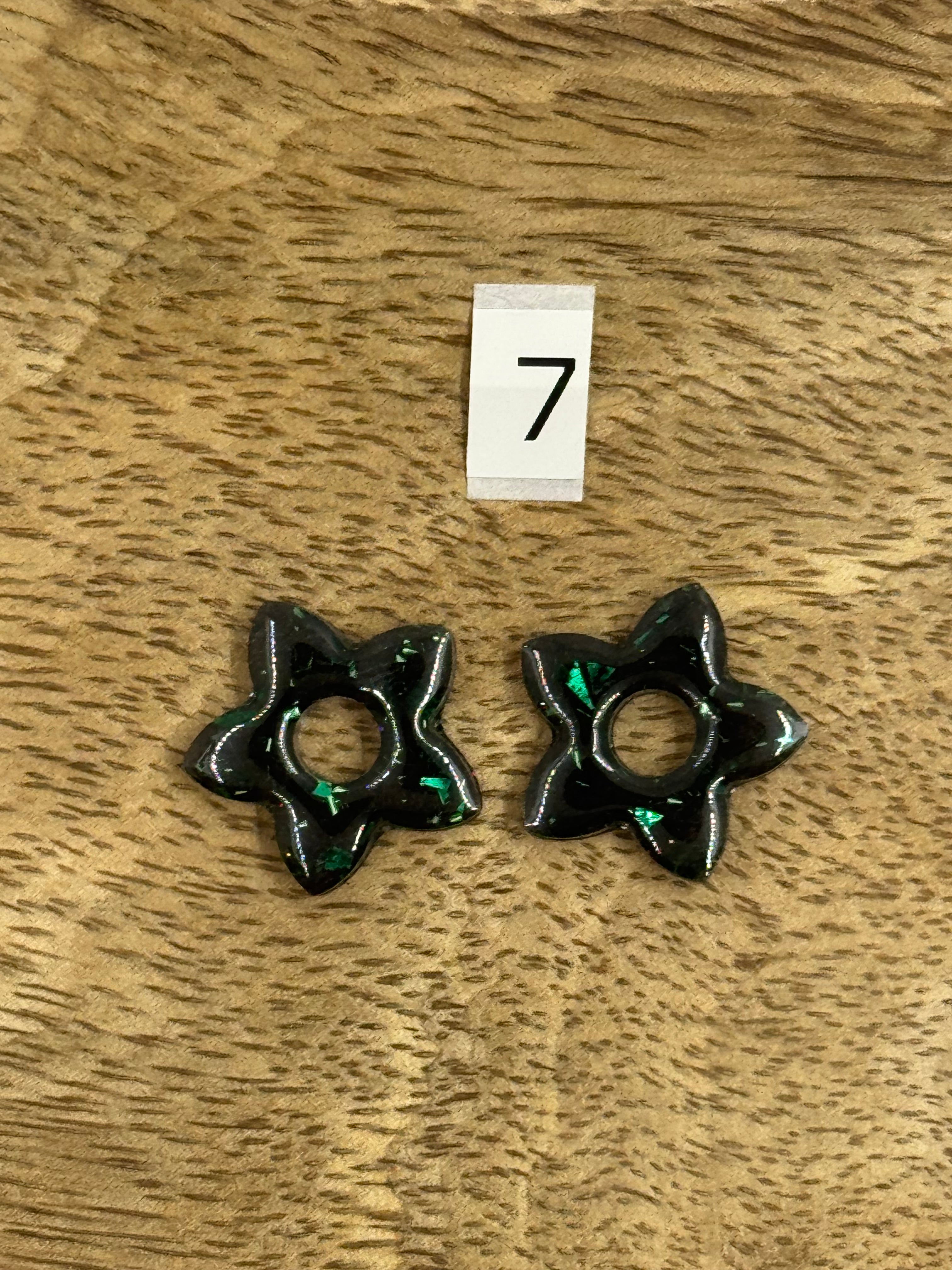 Pampilles interchangeable résine (sans créoles)divers modèle