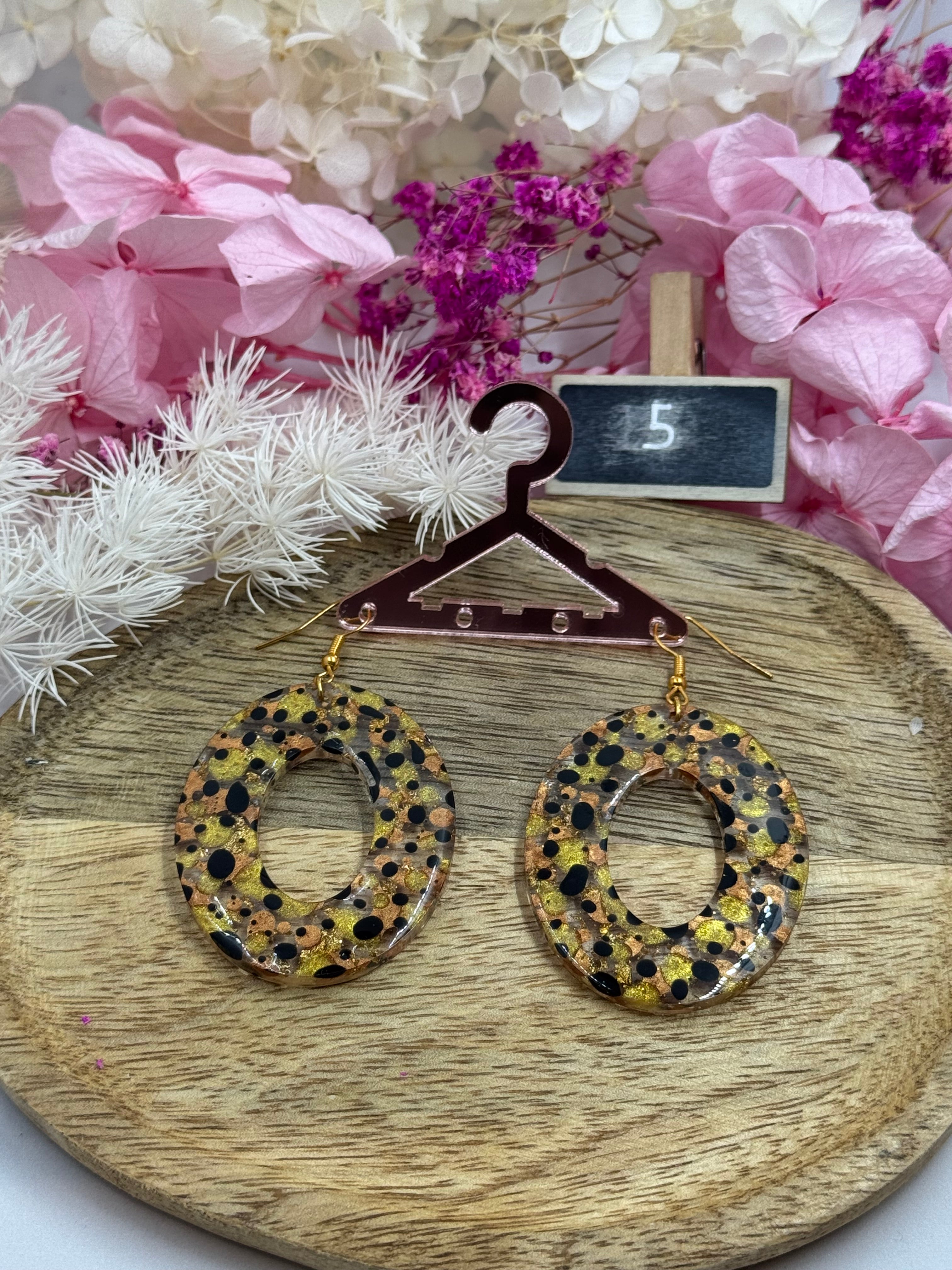 Boucle d’oreilles collection : Résine