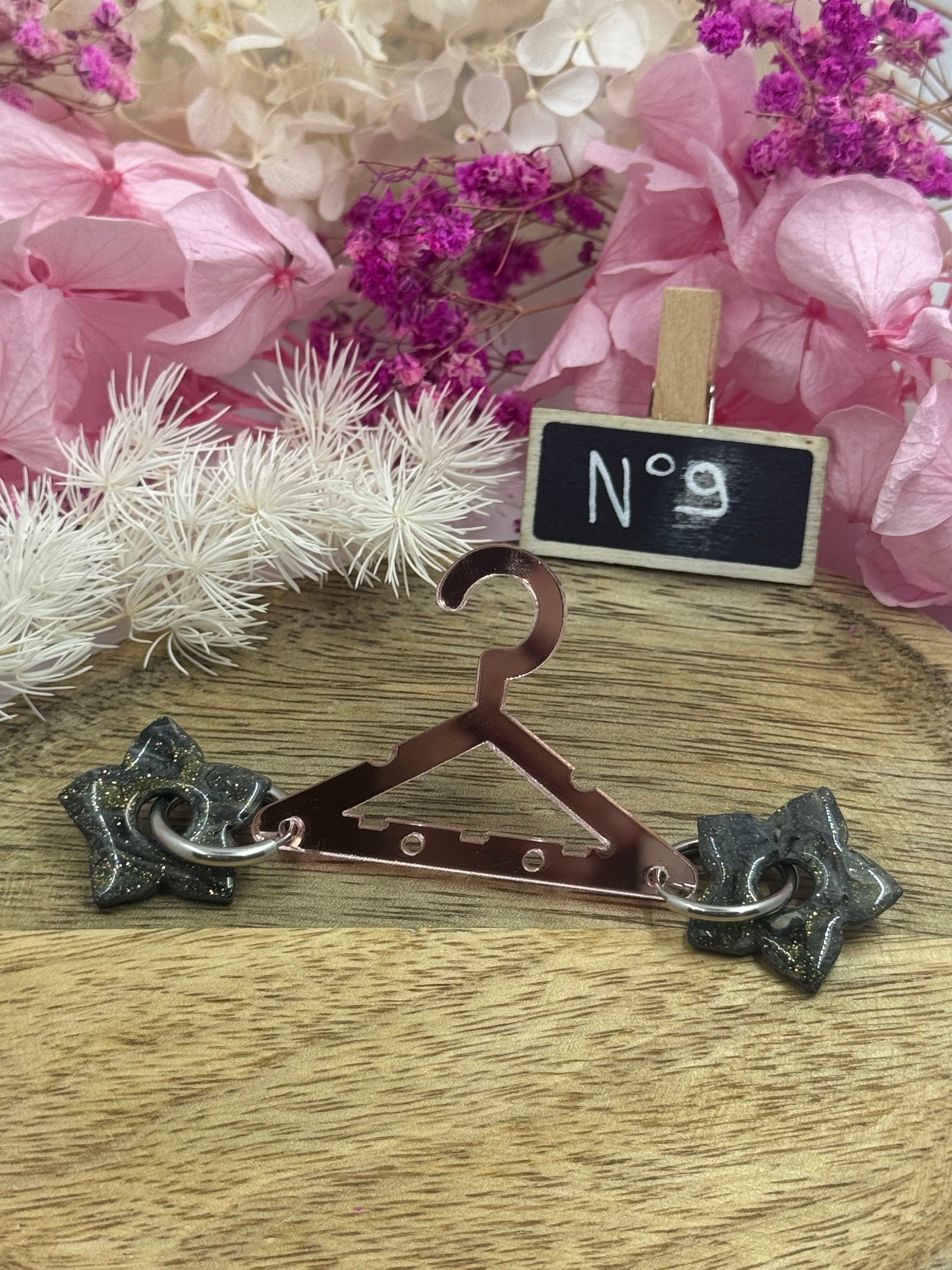 Collection Lunaire ( créoles avec ou sans pampilles interchangeables ) N1