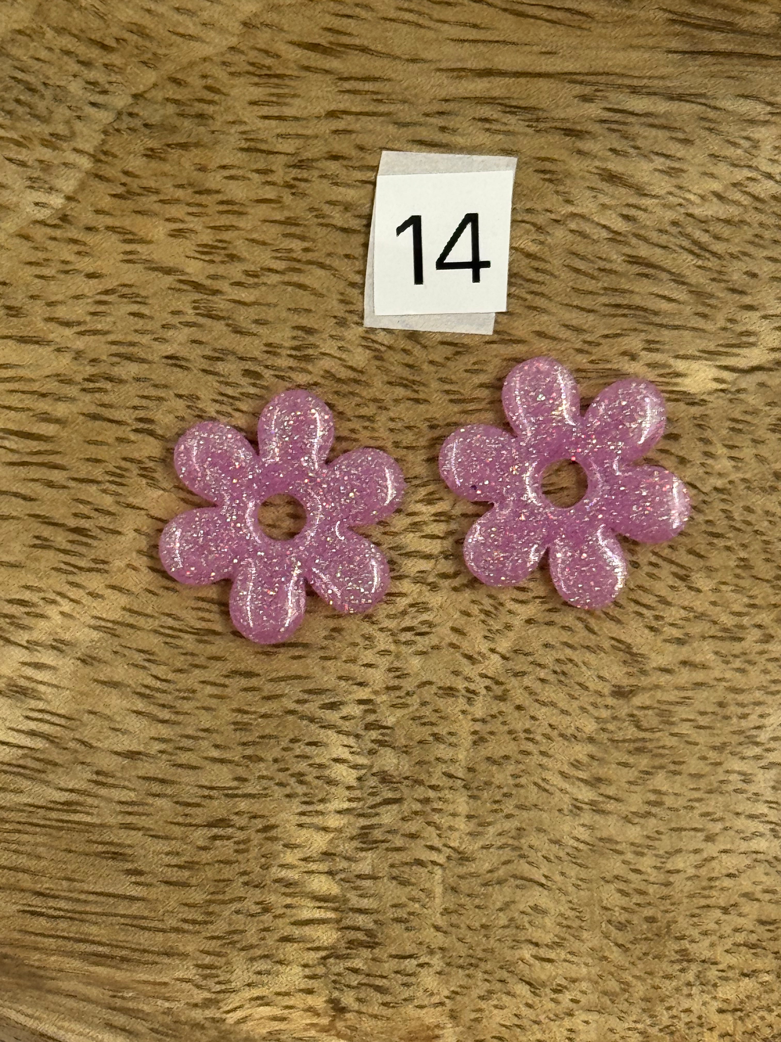 Pampilles interchangeable résine (sans créoles)divers modèle