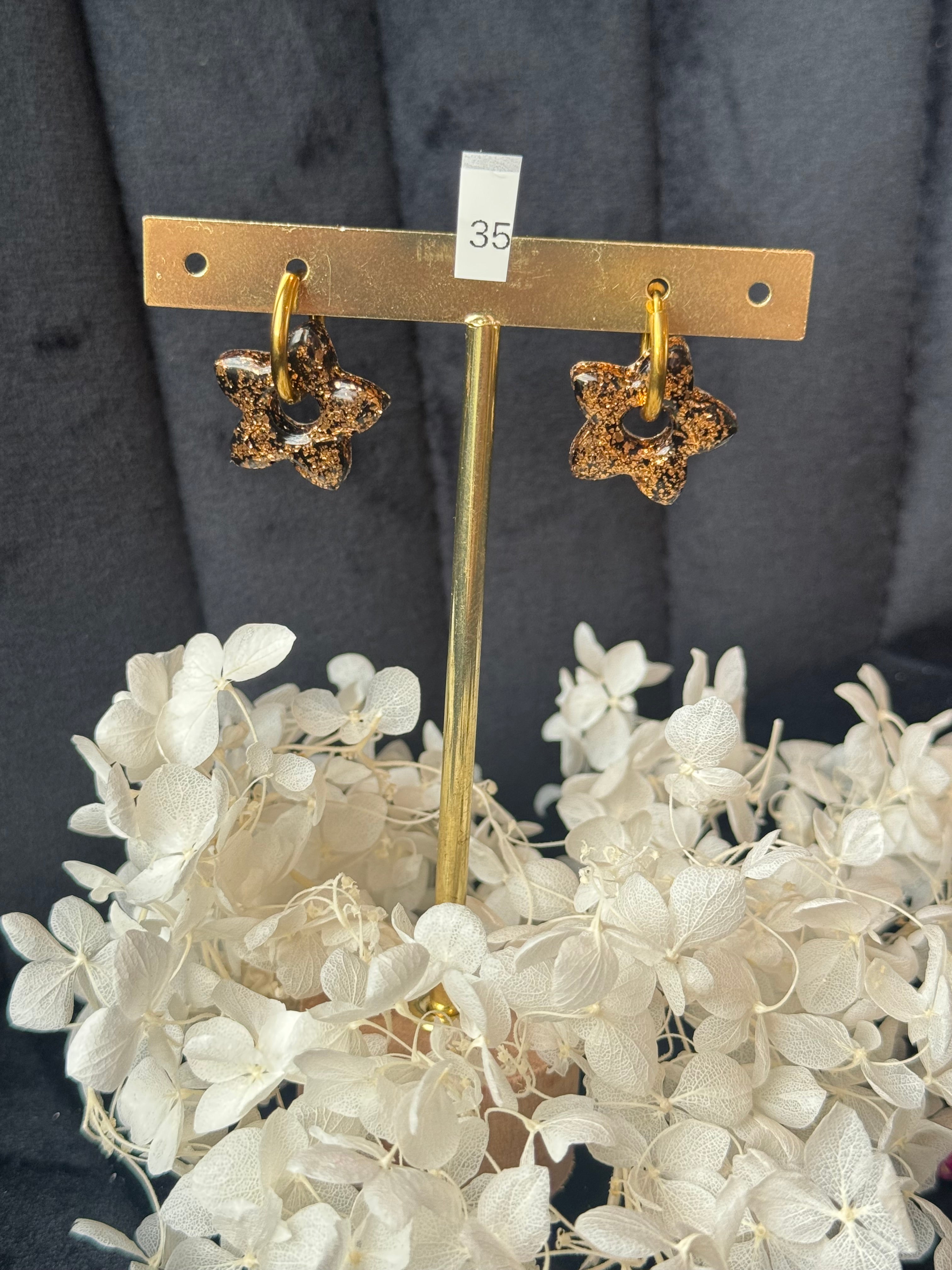 Pampilles interchangeable résine (sans créoles)divers modèle