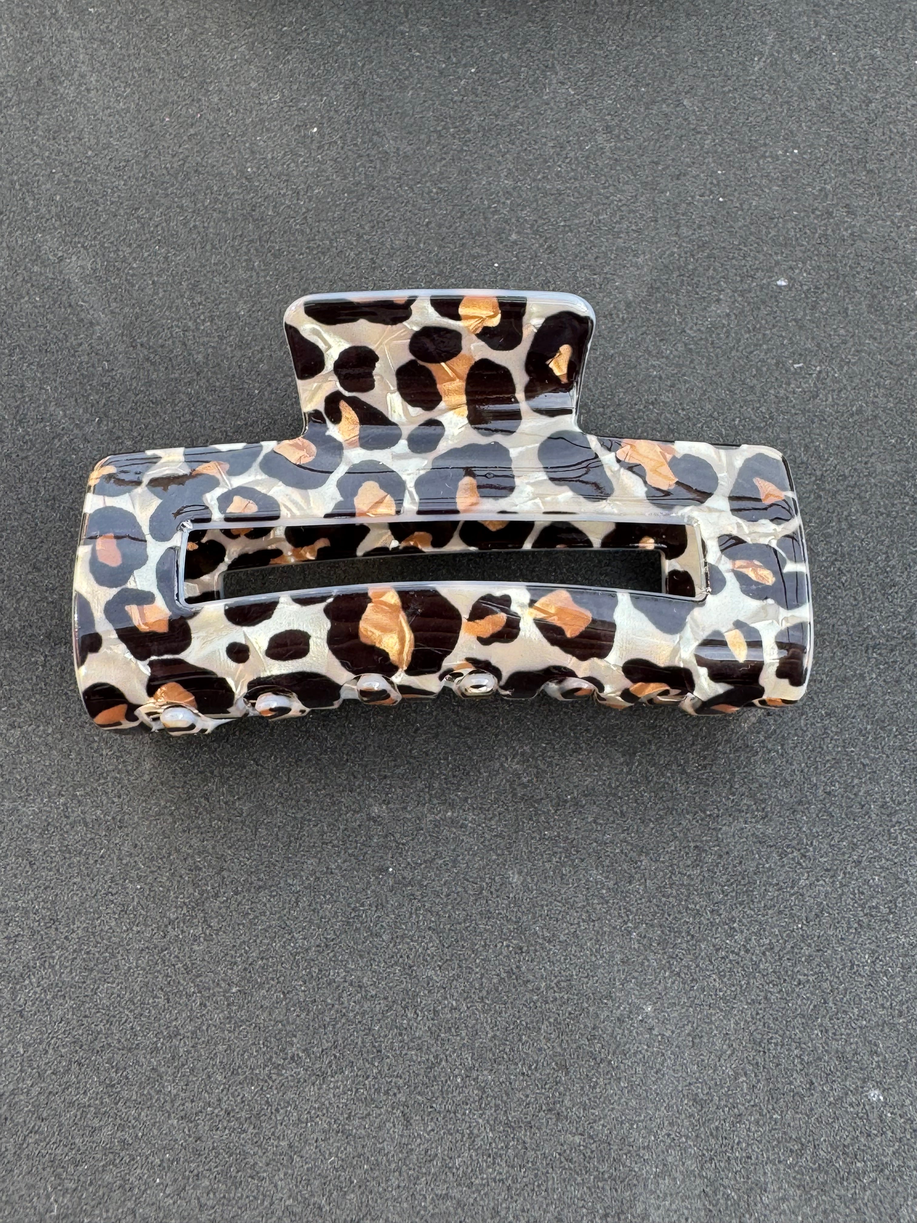 Pince à cheveux léopard 🐆