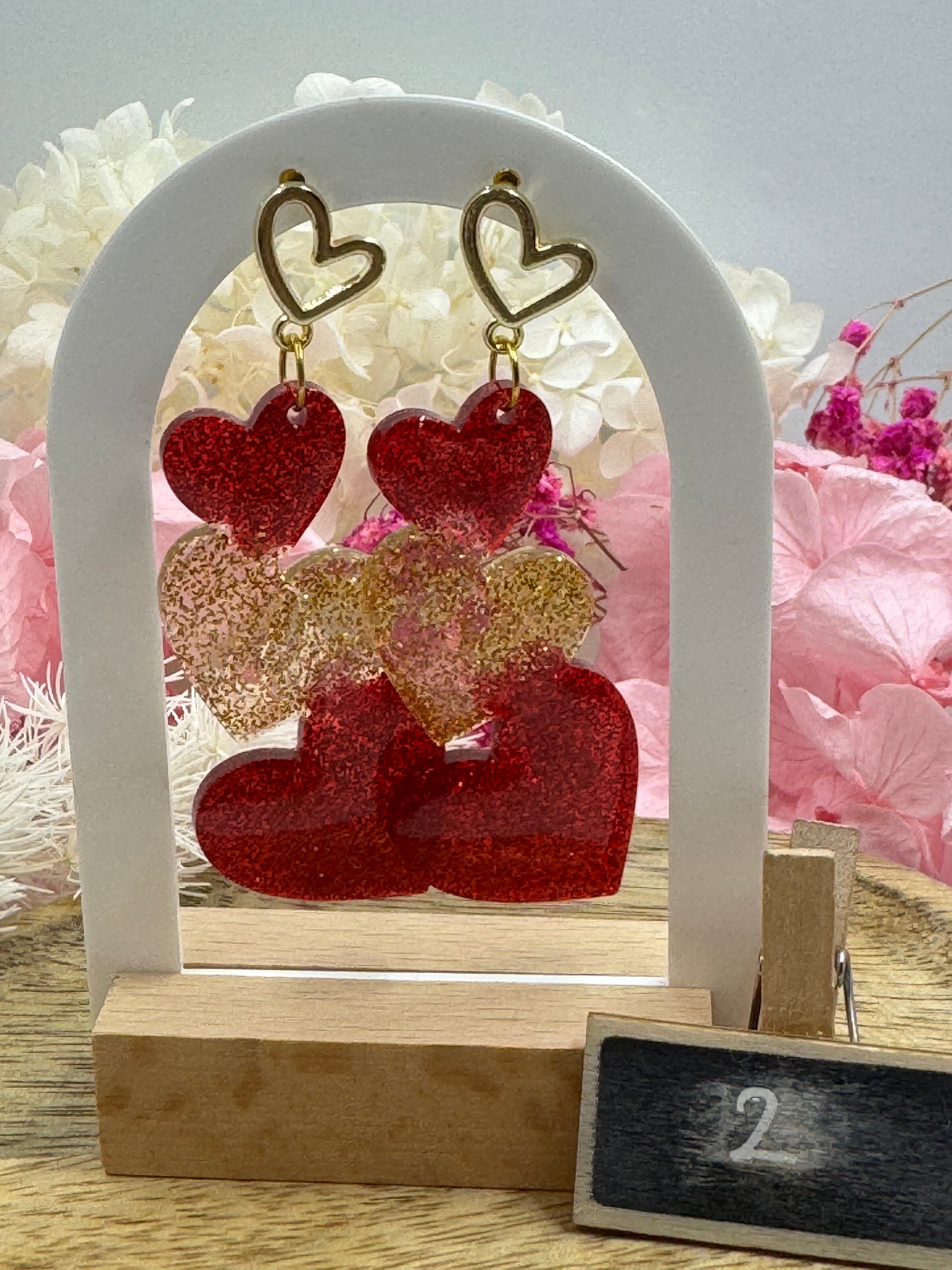 Boucle d’oreilles collection : Résine