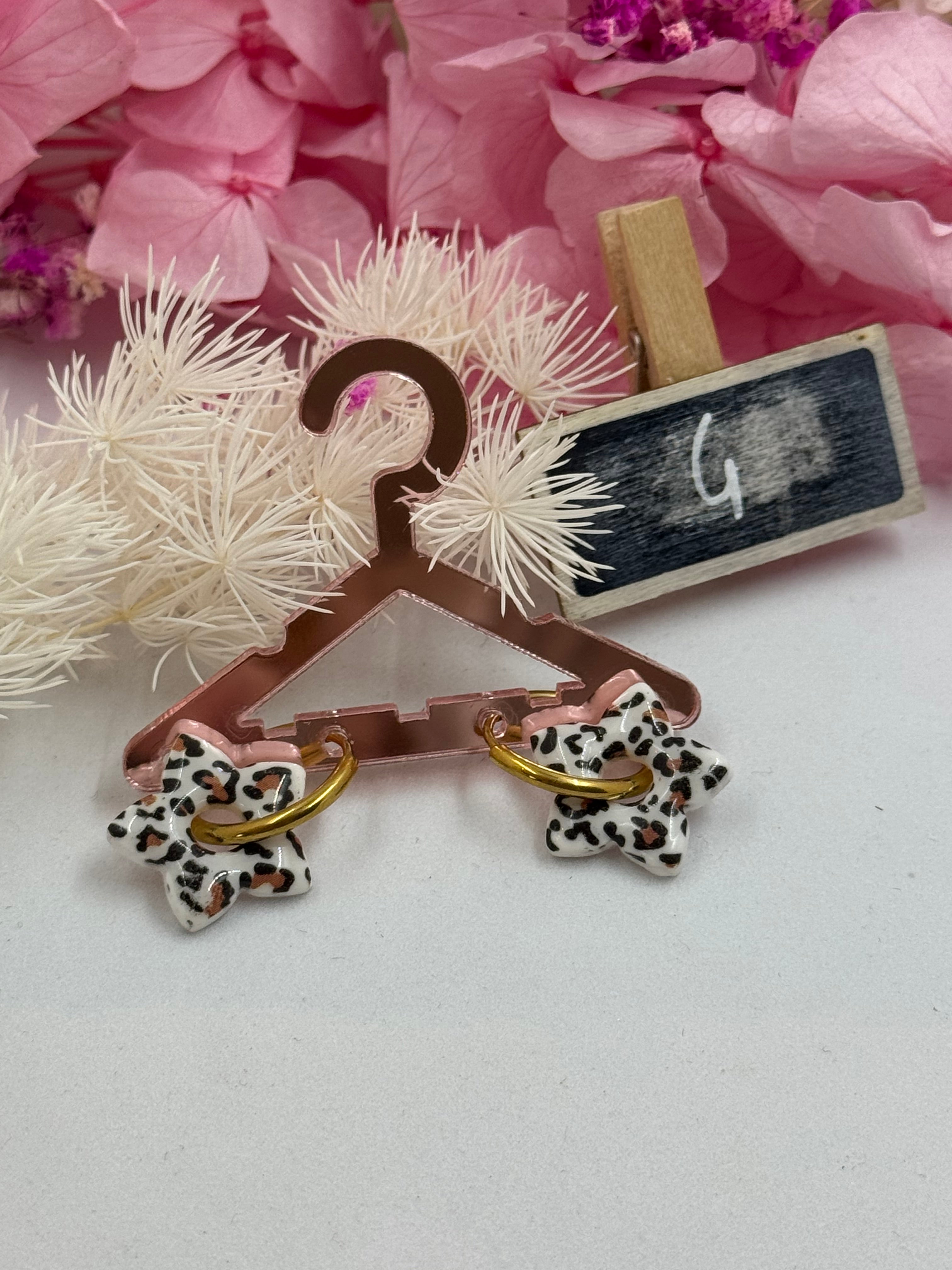 Les sauvages 🐆 (pampilles interchangeable avec ou sans créoles)