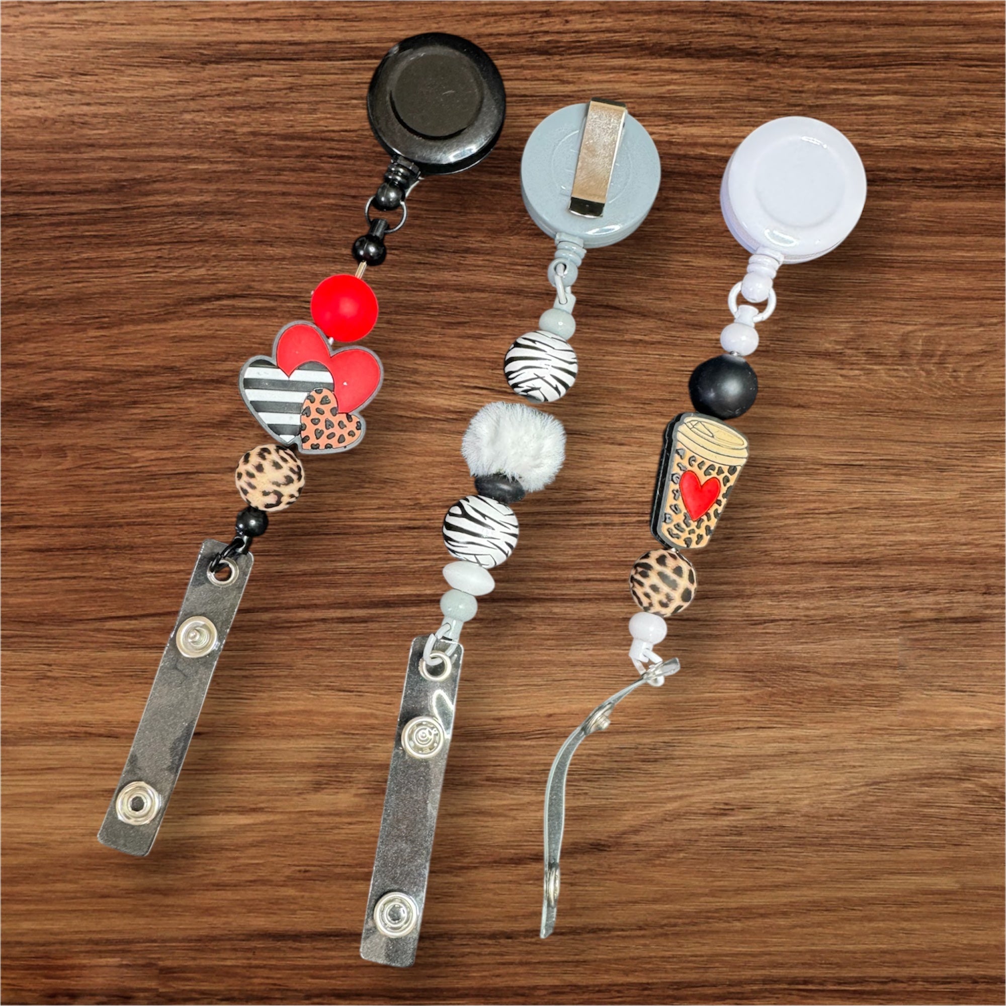 PORTE-BADGE – Thème Léopard / Girly