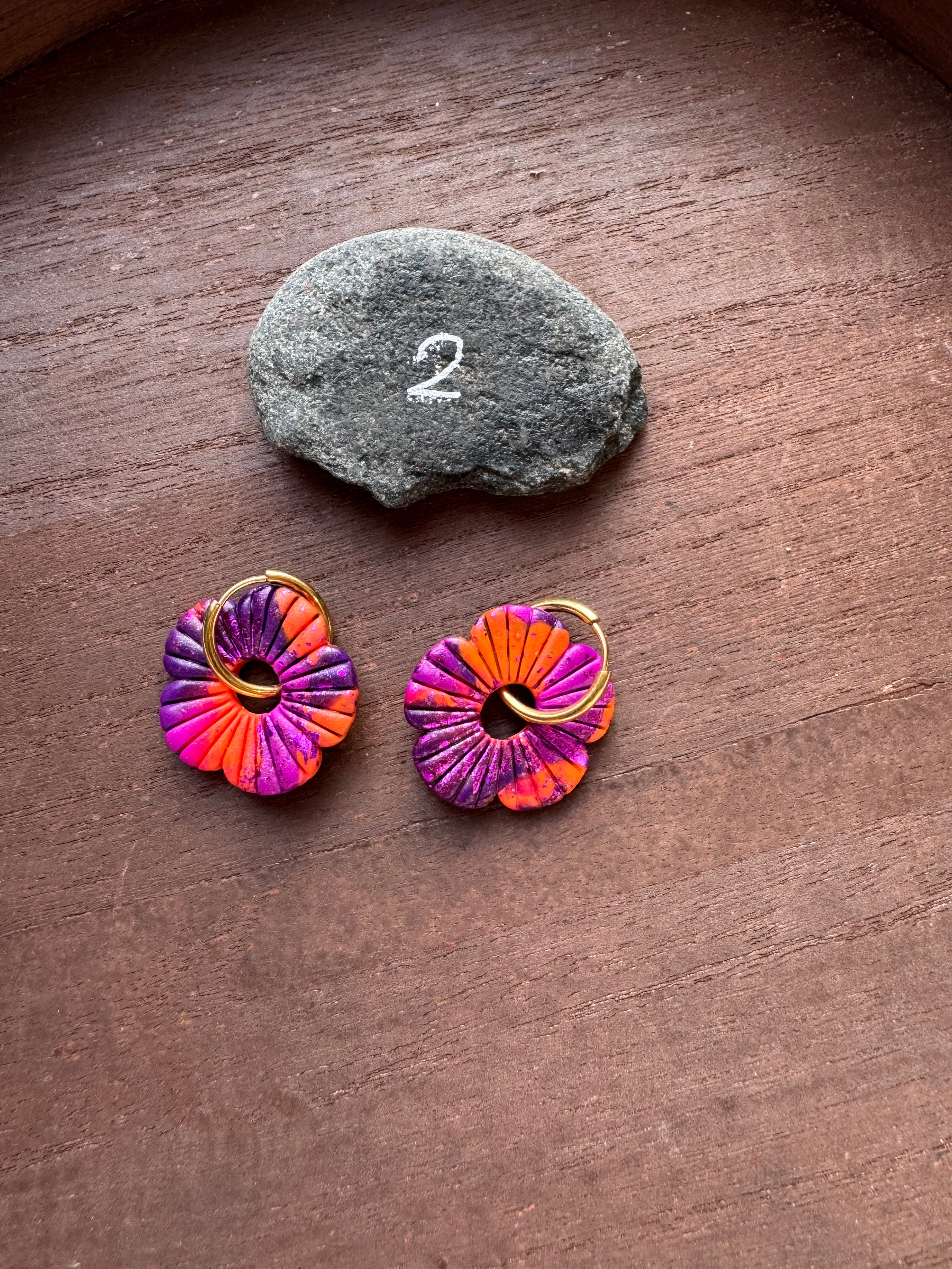 Lilas Sauvage 💜 (pampilles interchangeable avec ou sans créoles)