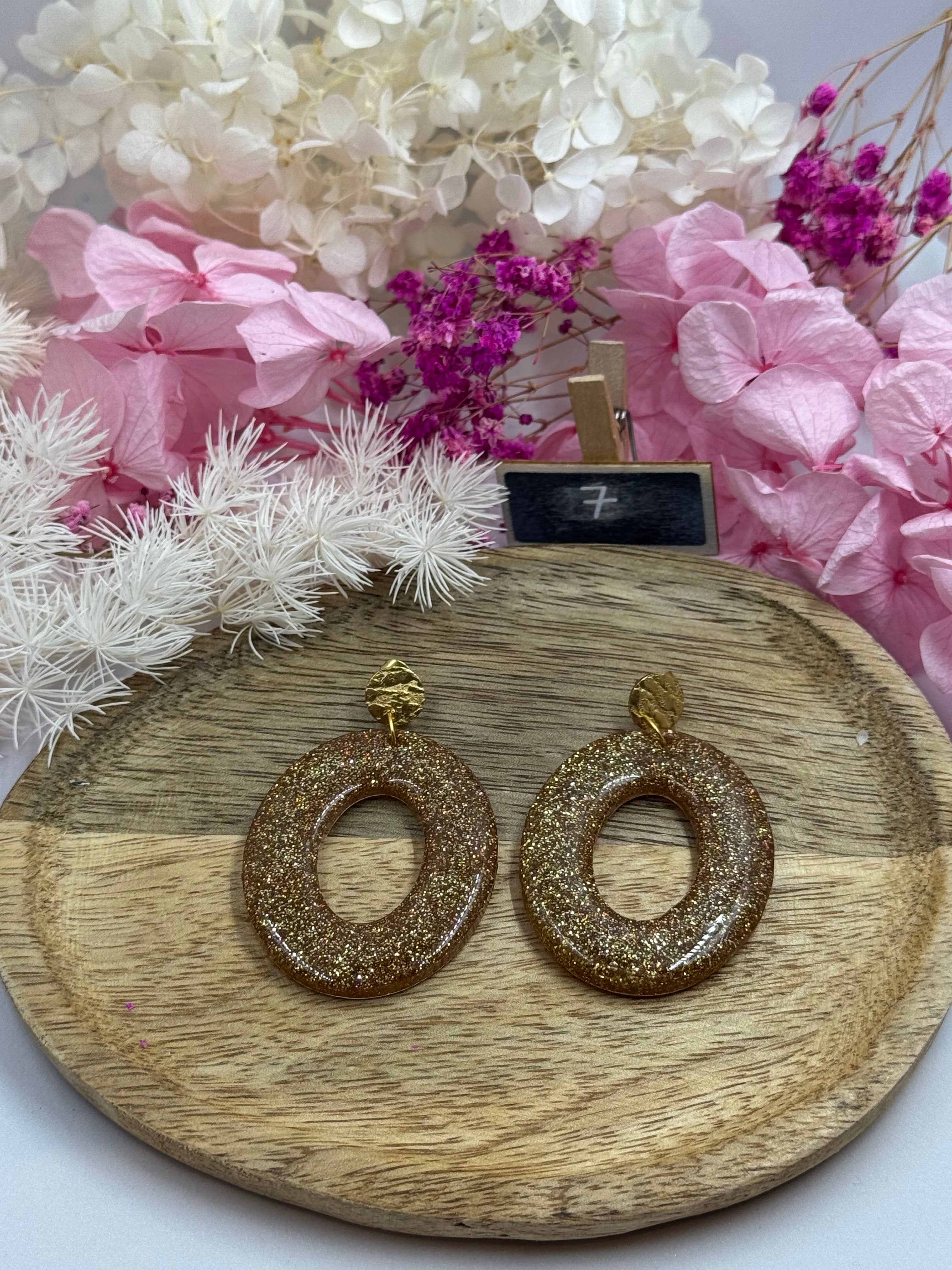 Boucle d’oreilles collection : Résine