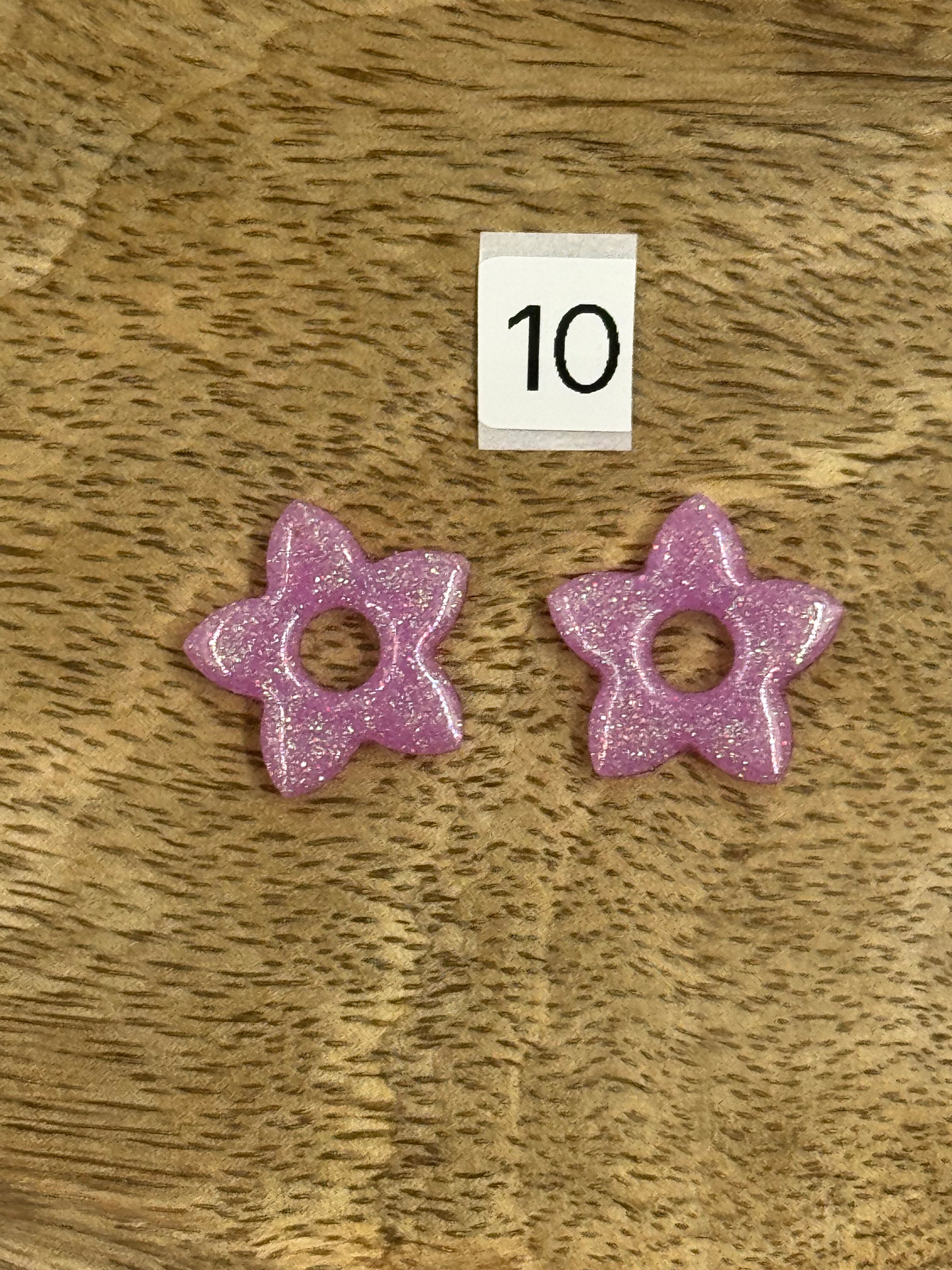 Pampilles interchangeable résine (sans créoles)divers modèle