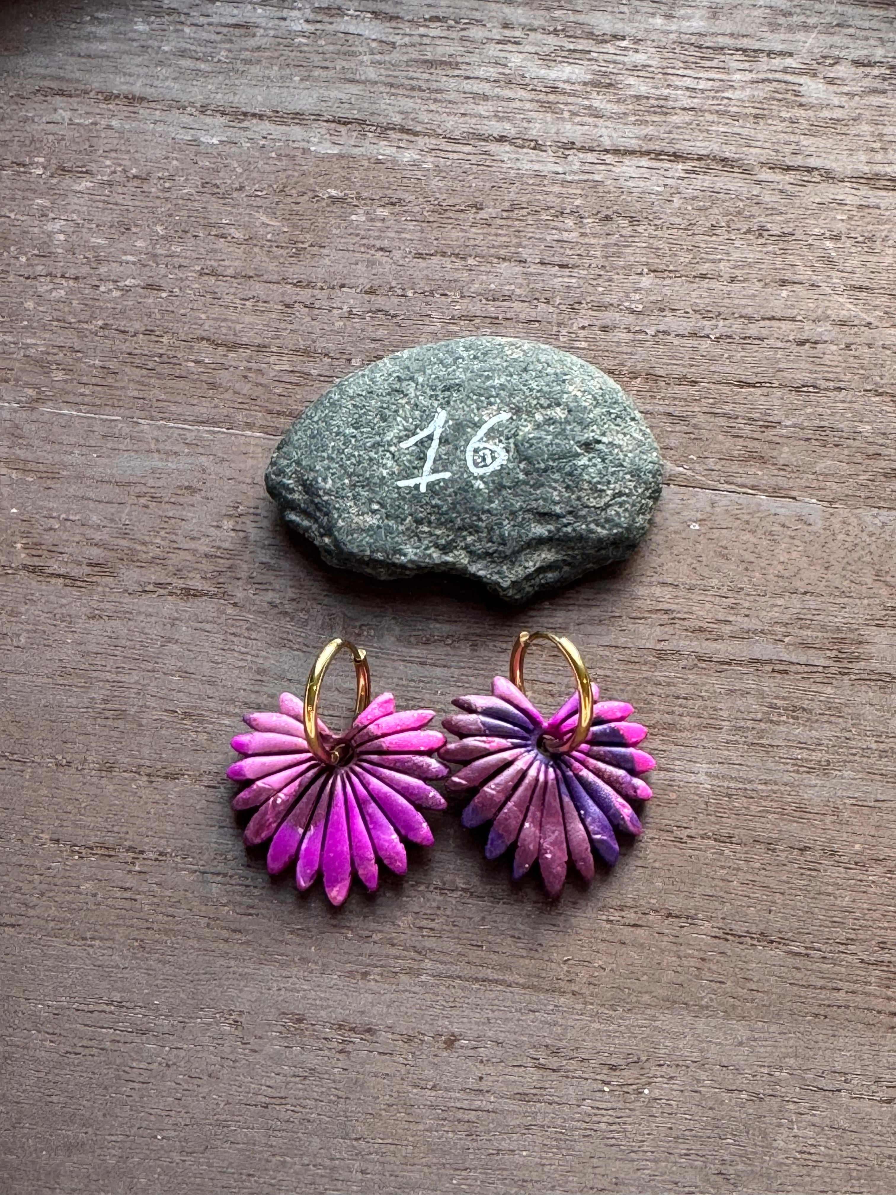 Lilas Sauvage 💜 (pampilles interchangeable avec ou sans créoles)