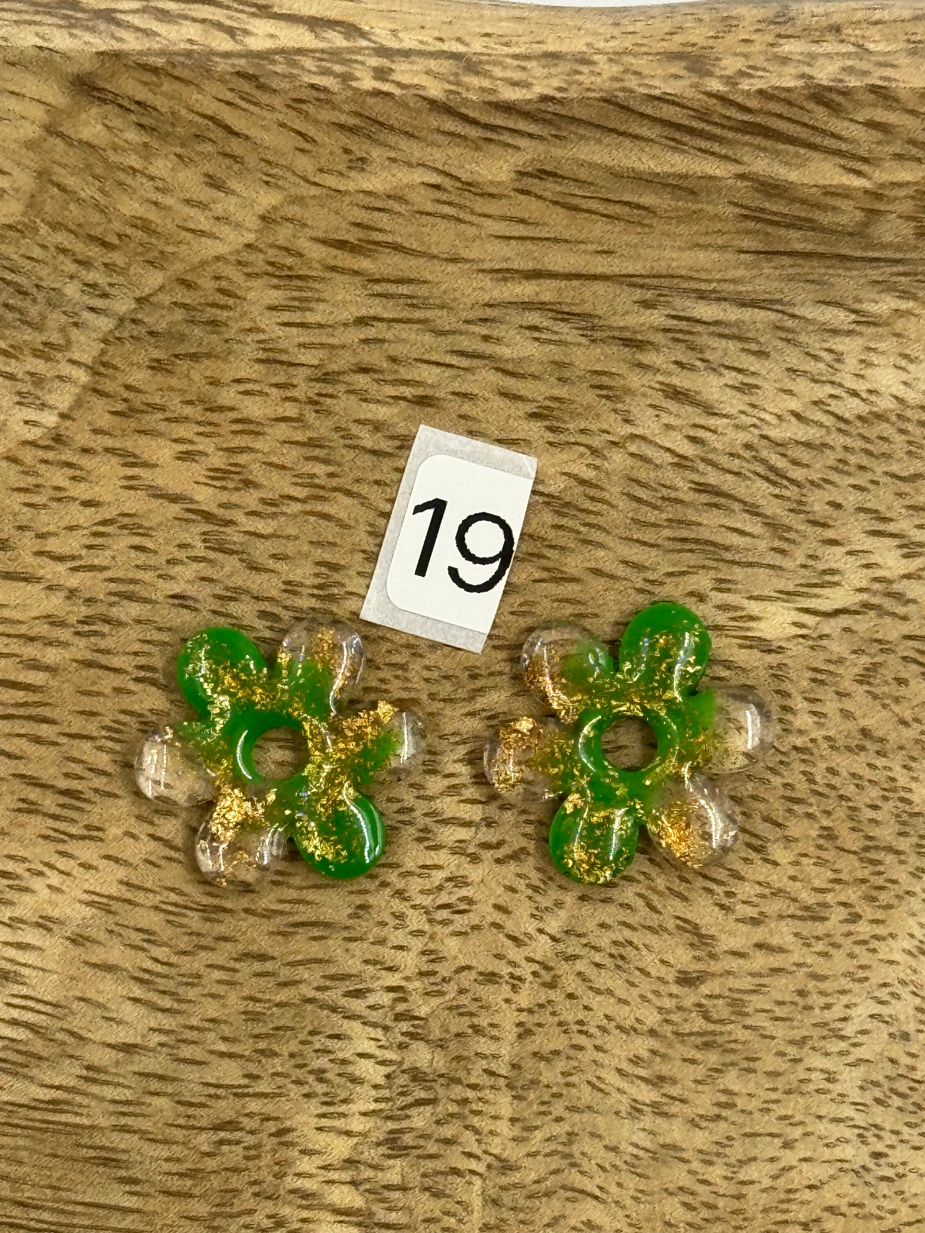 Pampilles interchangeable résine (sans créoles)divers modèle