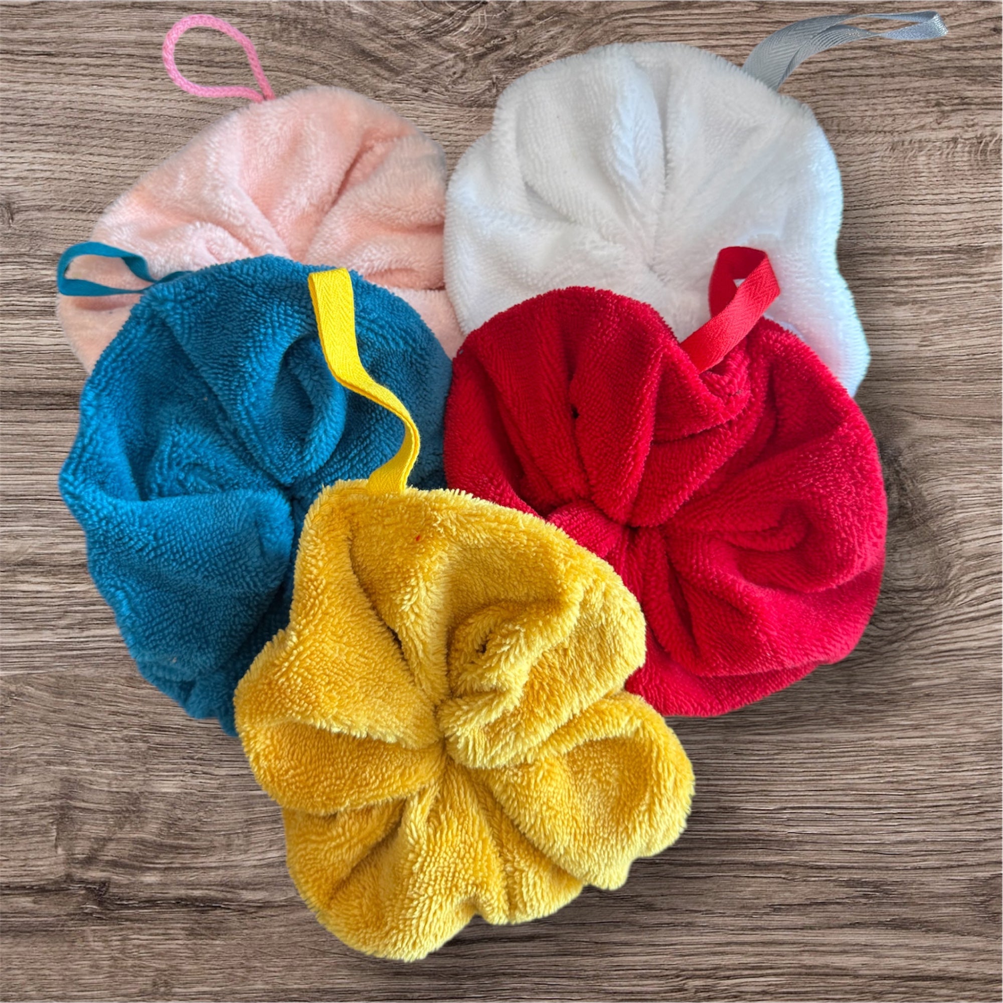 Fleur de douche lavable éponge bambou