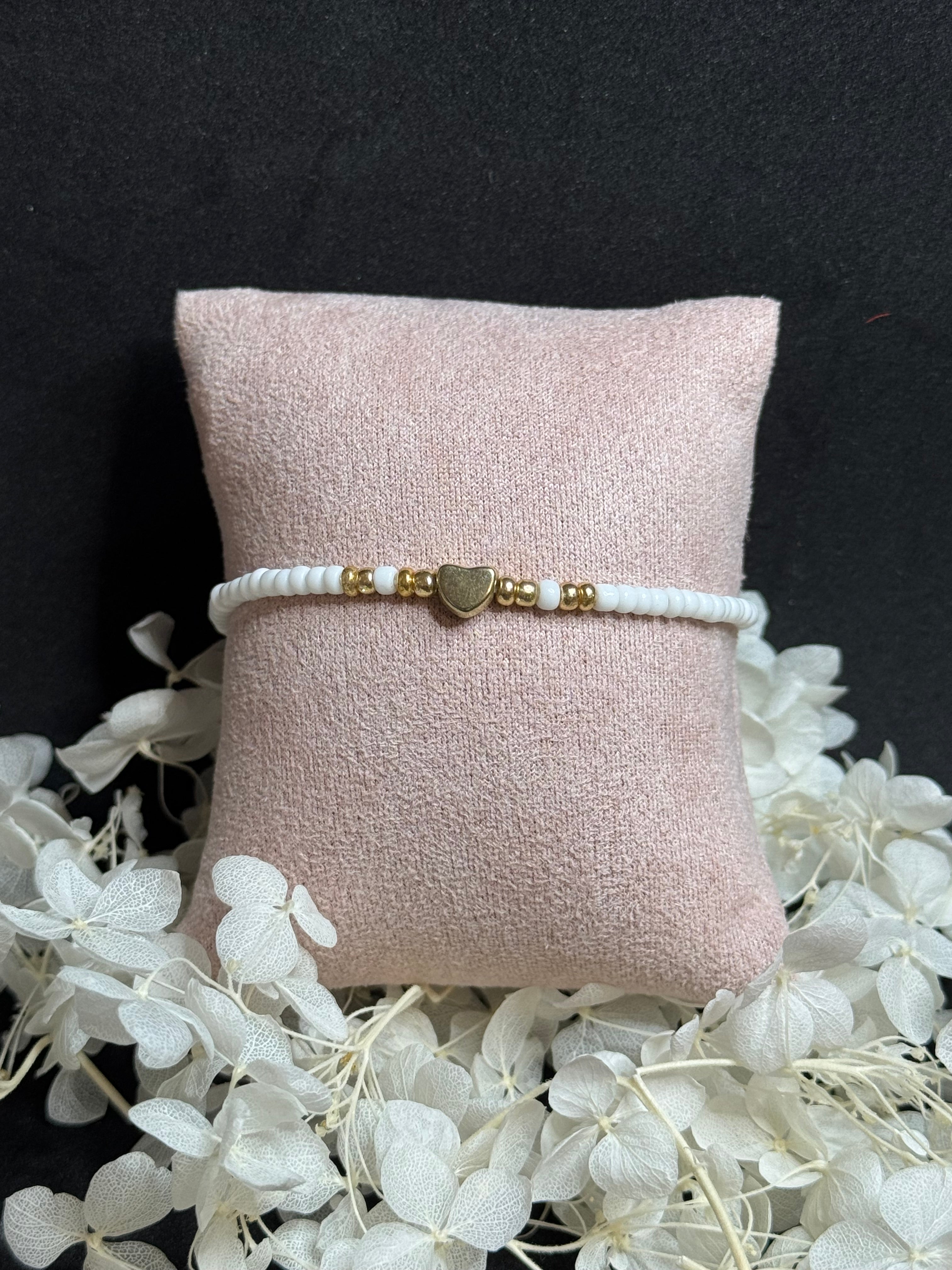 Bracelet élastique perle 🤍