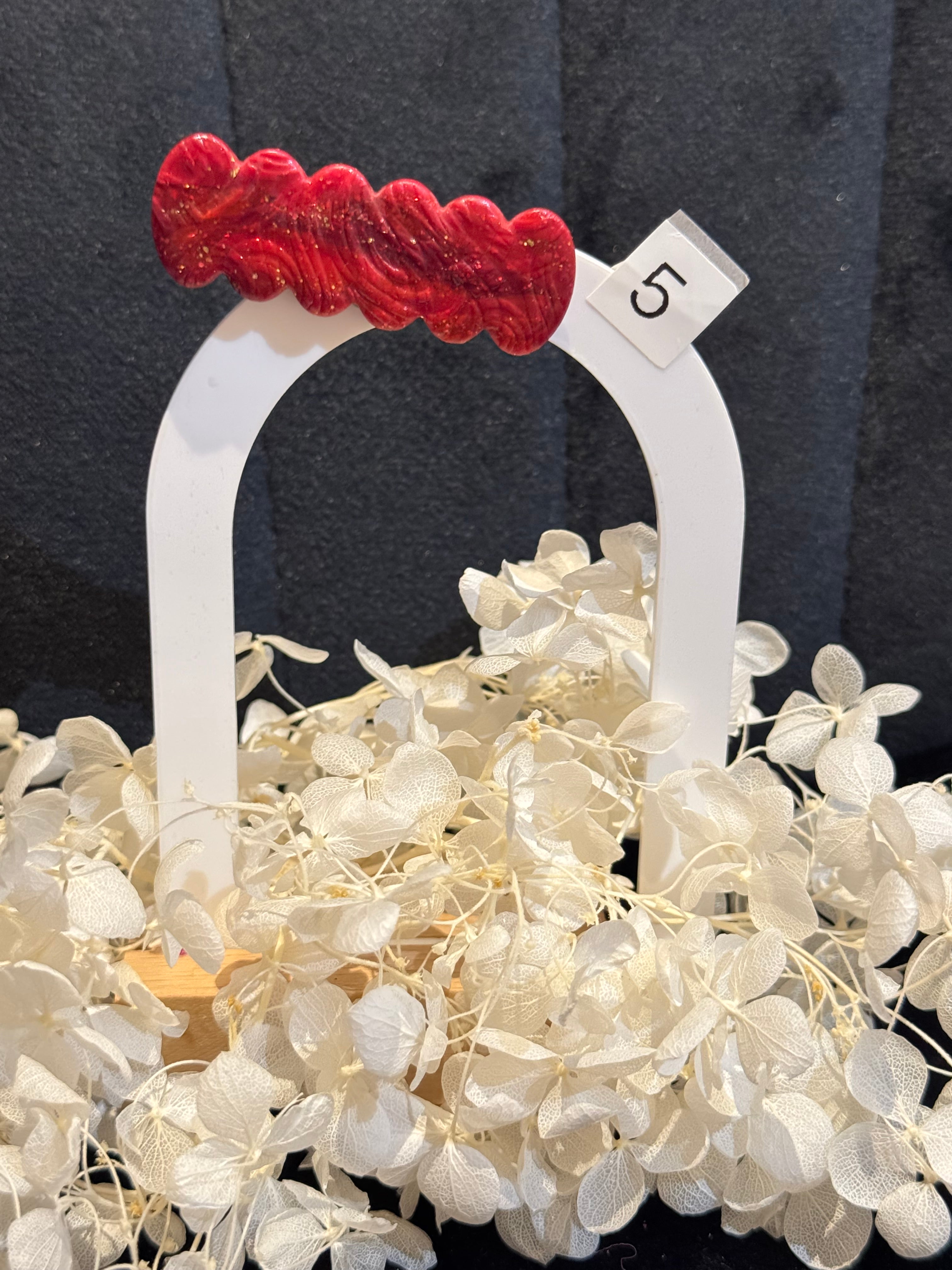 Mini barrettes résine ou pâte polymère