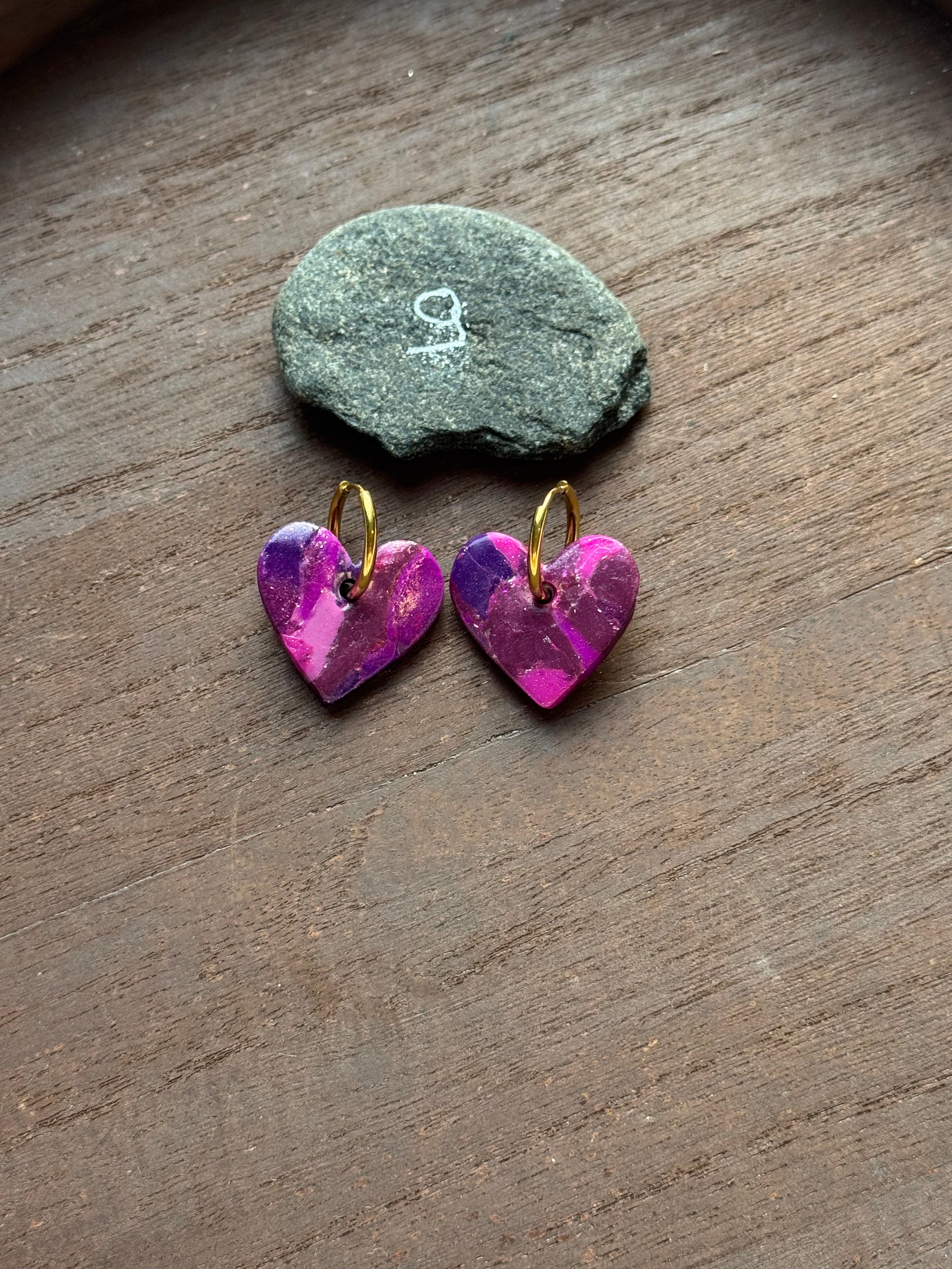 Lilas Sauvage 💜 (pampilles interchangeable avec ou sans créoles)