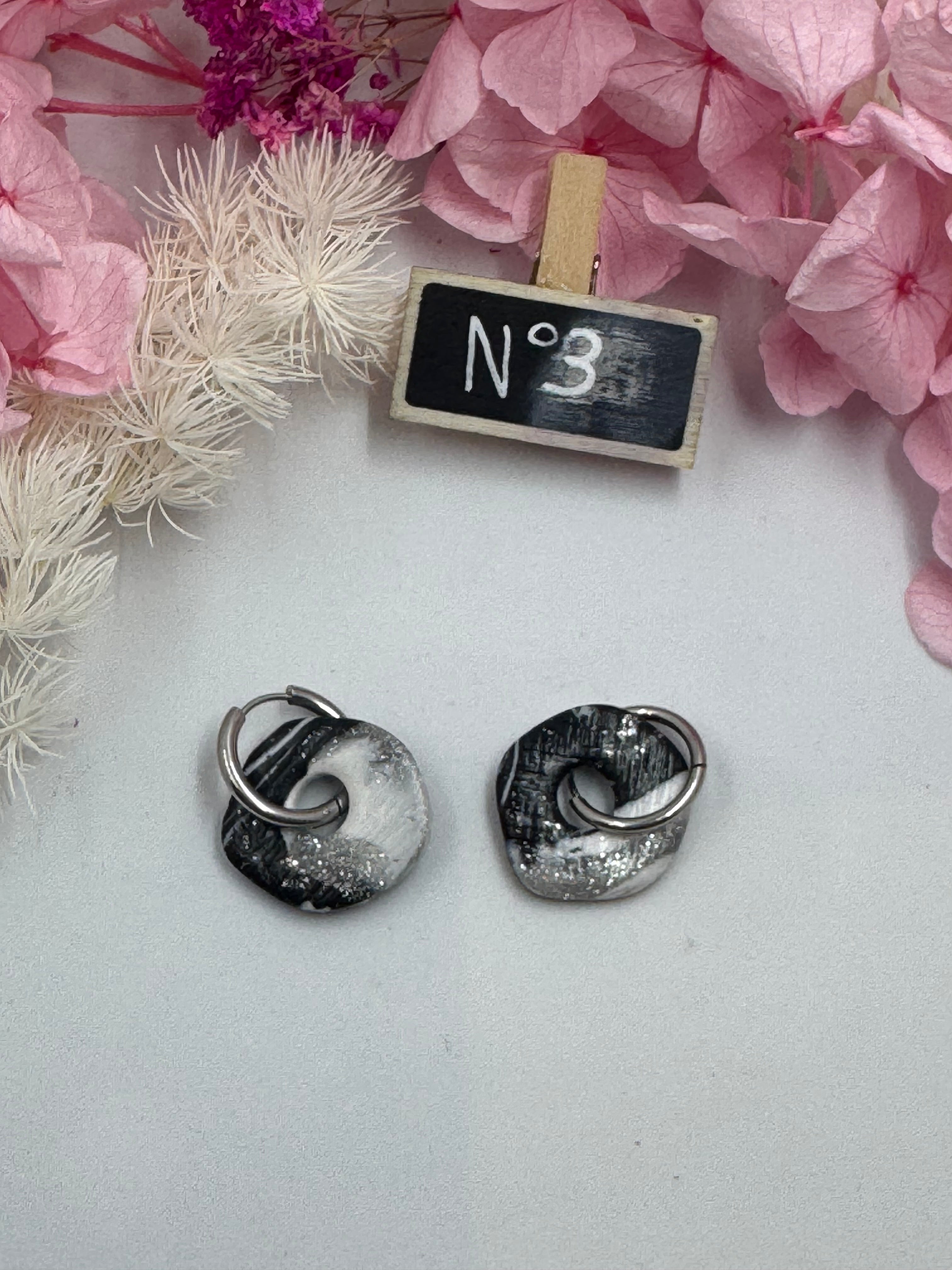 Black & White ( pampilles avec ou sans créoles)