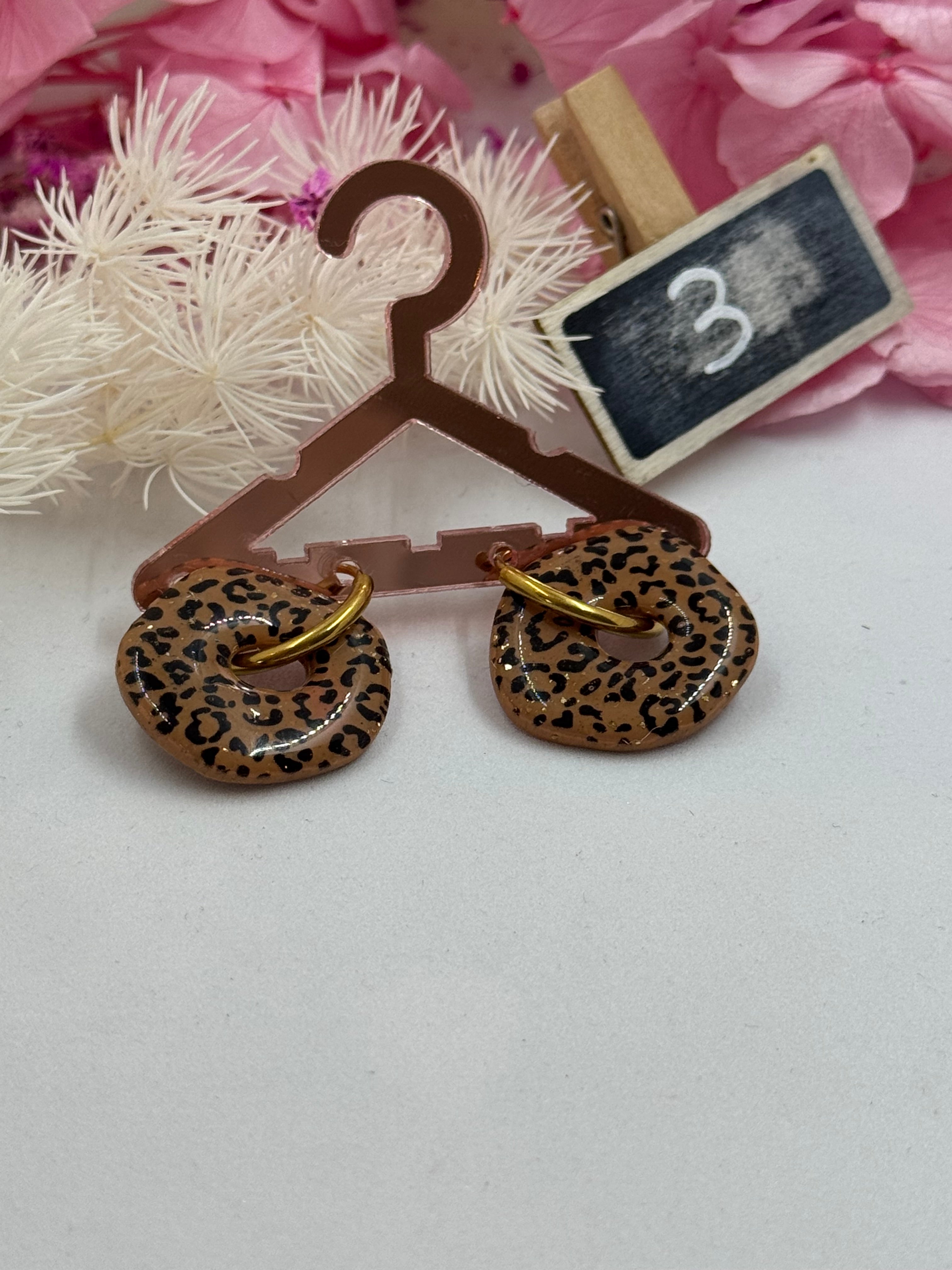 Les sauvages 🐆 (pampilles interchangeable avec ou sans créoles)