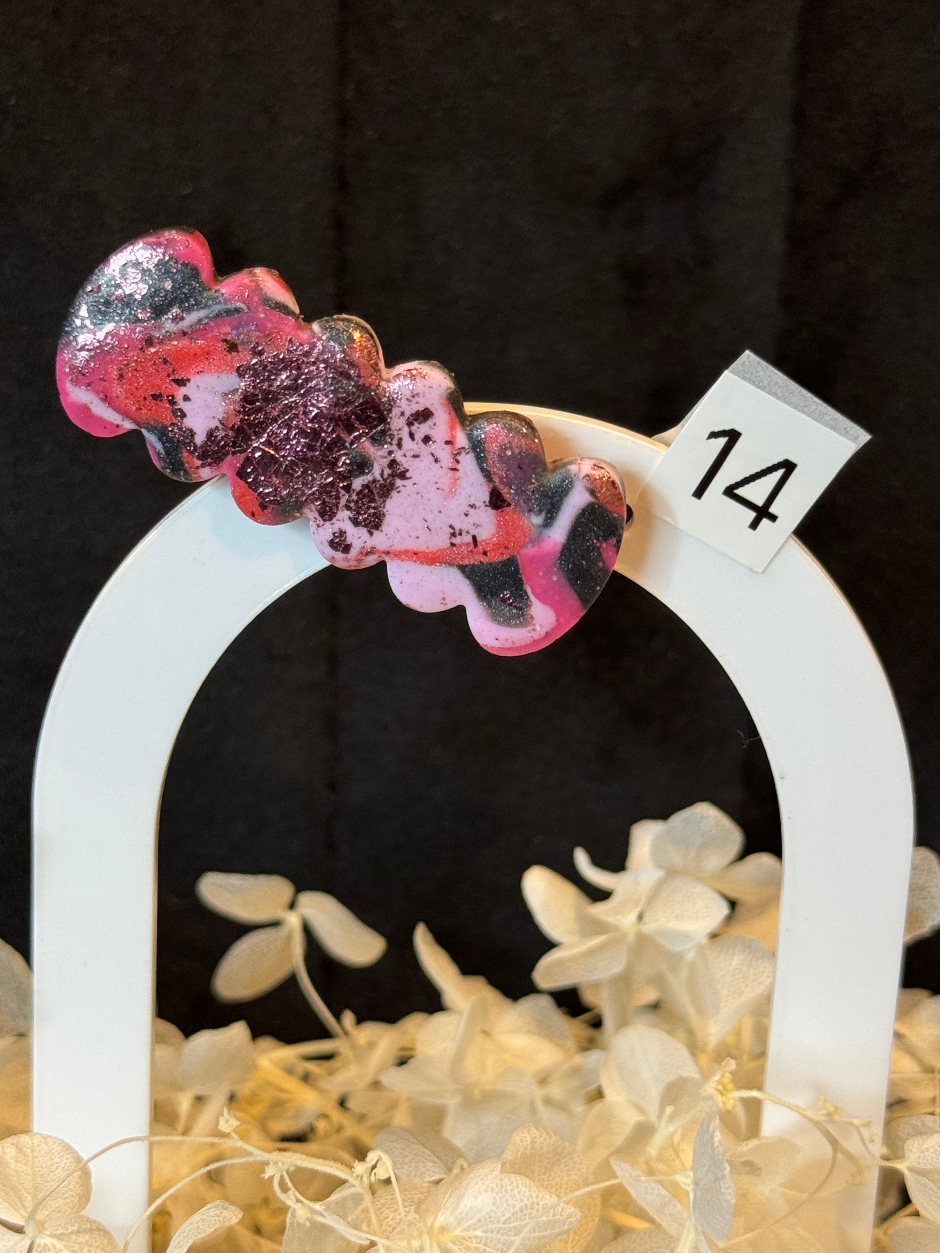 Mini barrettes résine ou pâte polymère