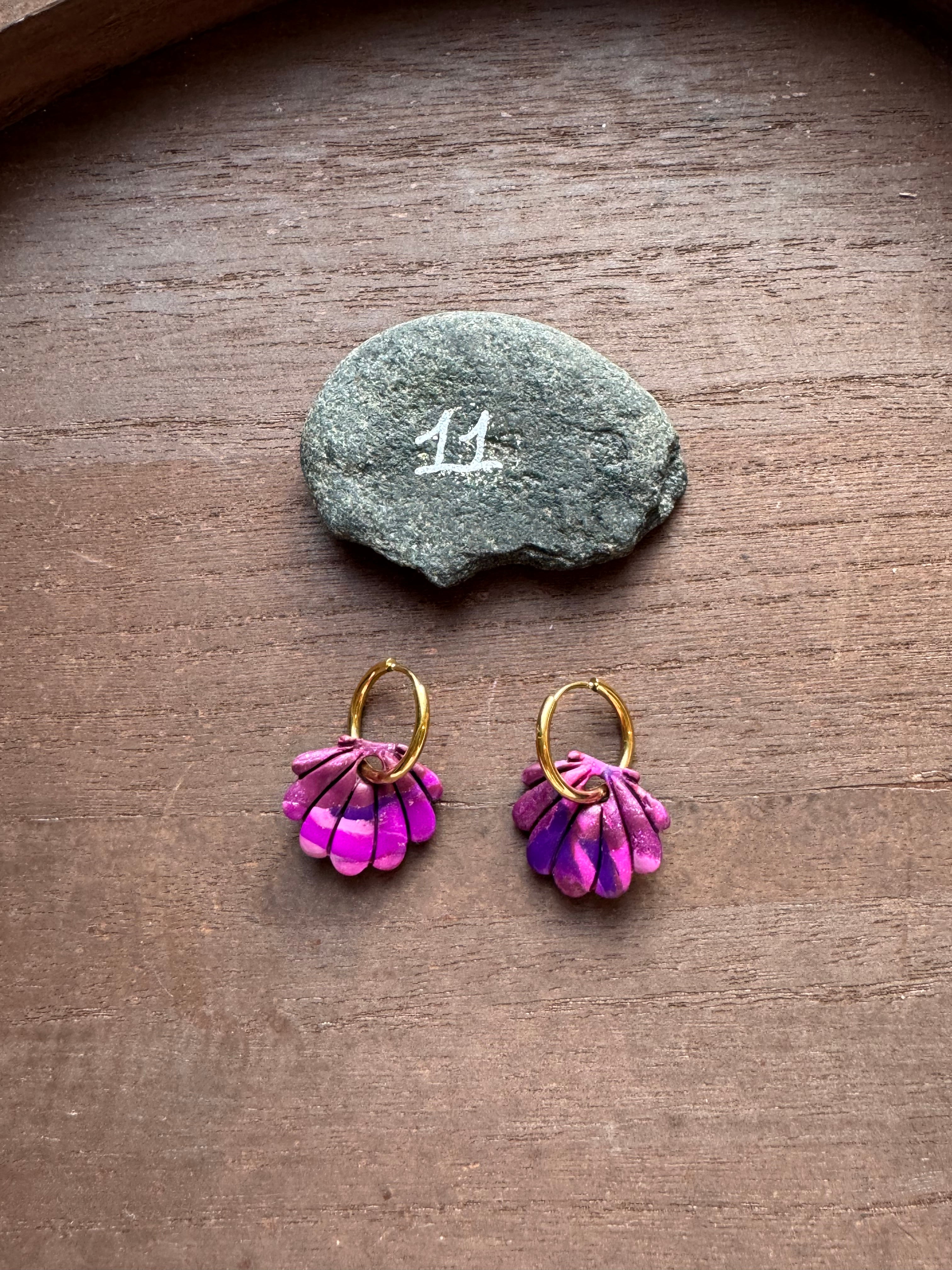 Lilas Sauvage 💜 (pampilles interchangeable avec ou sans créoles)