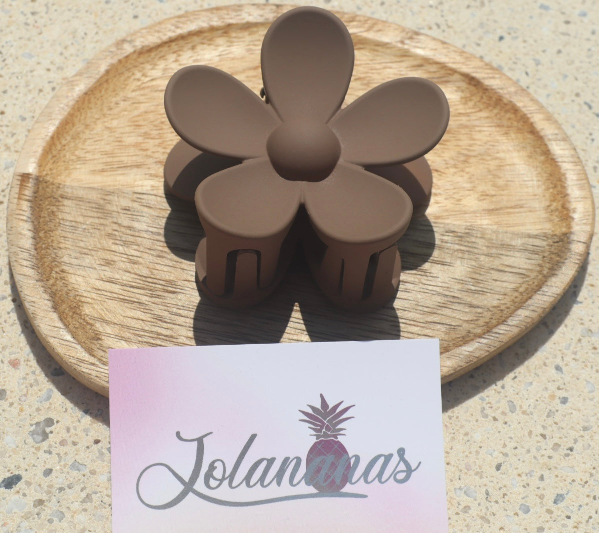 Pince fleur marguerite rose clair