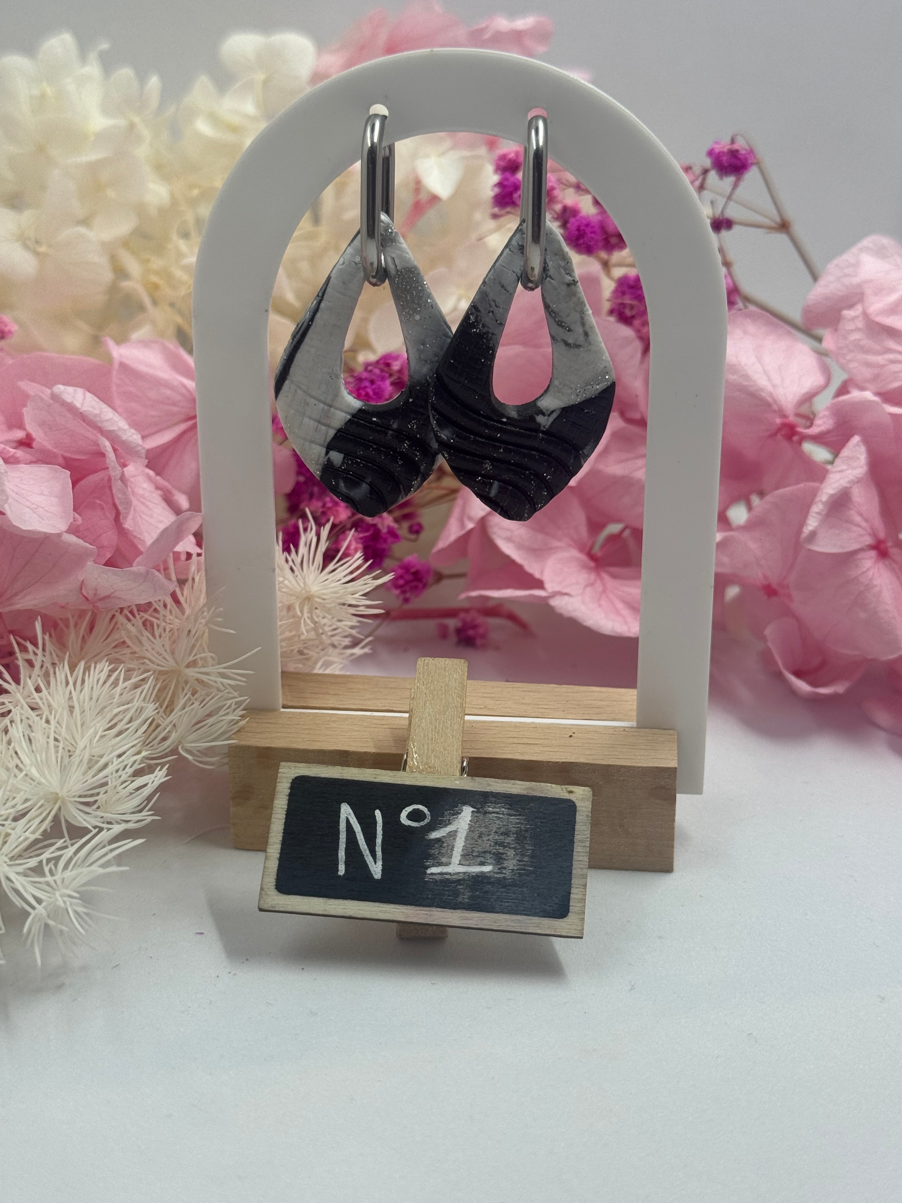 Black & White ( pampilles avec ou sans créoles)