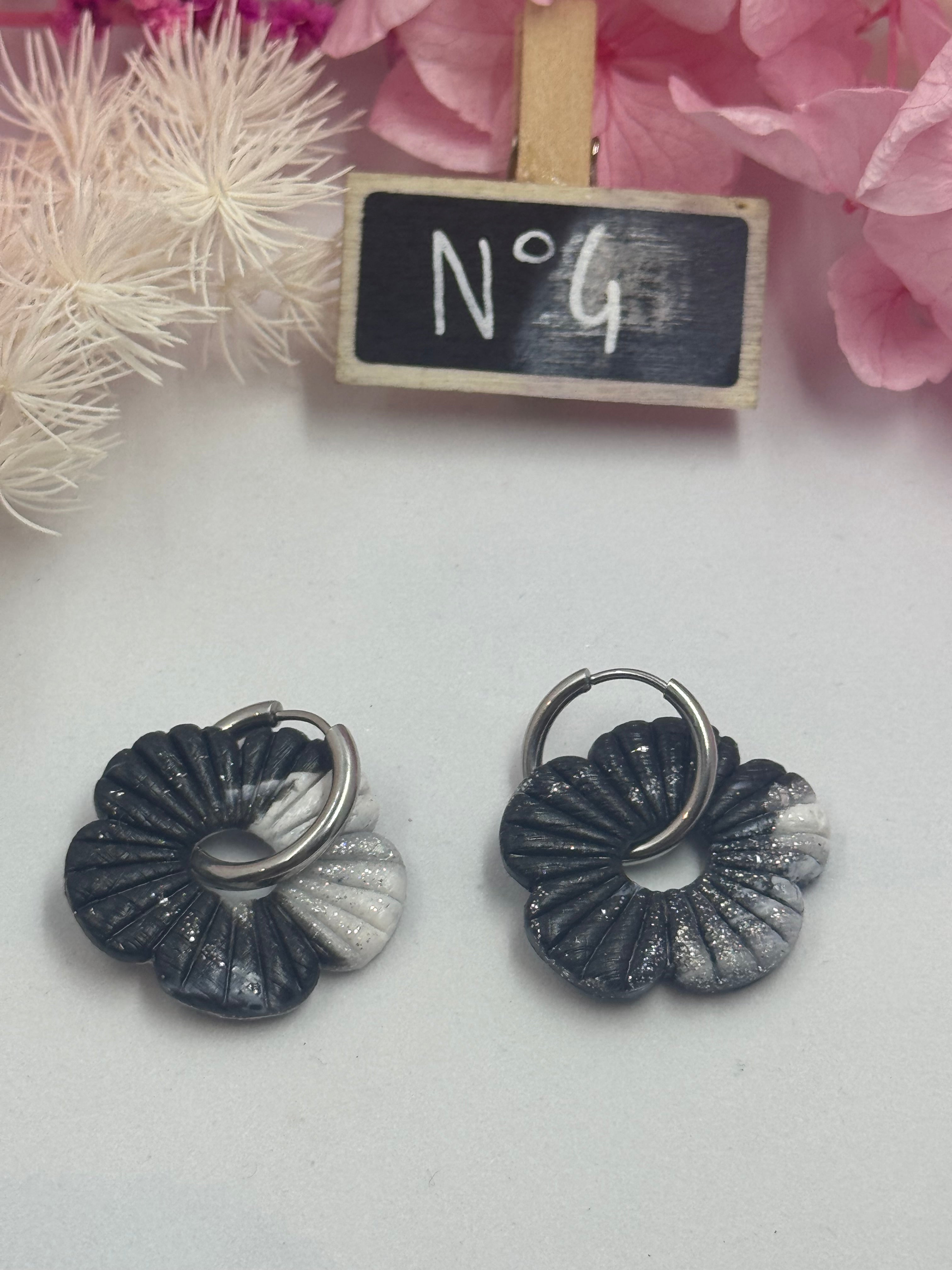 Black & White ( pampilles avec ou sans créoles)